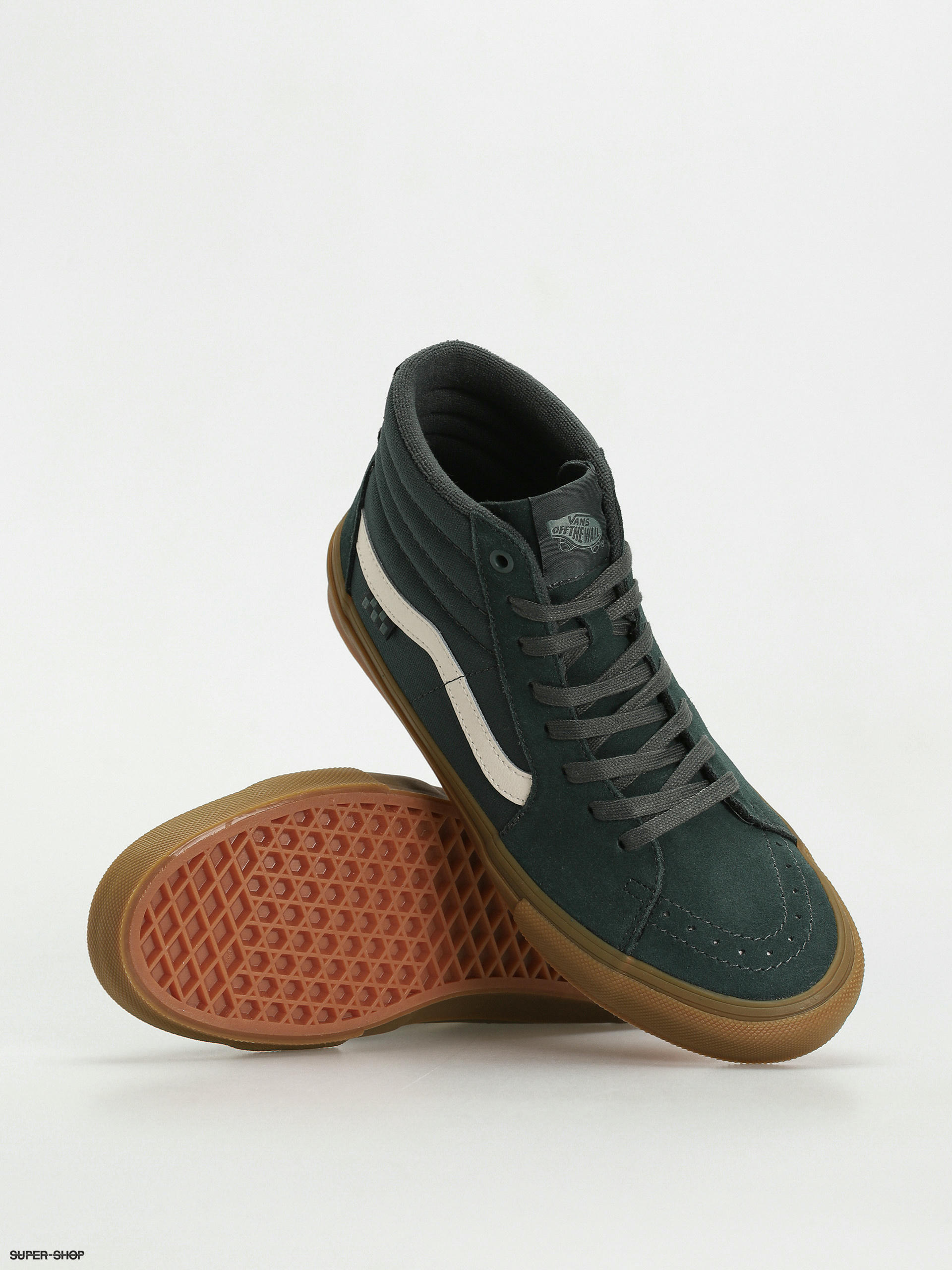 Dark green high top vans best sale