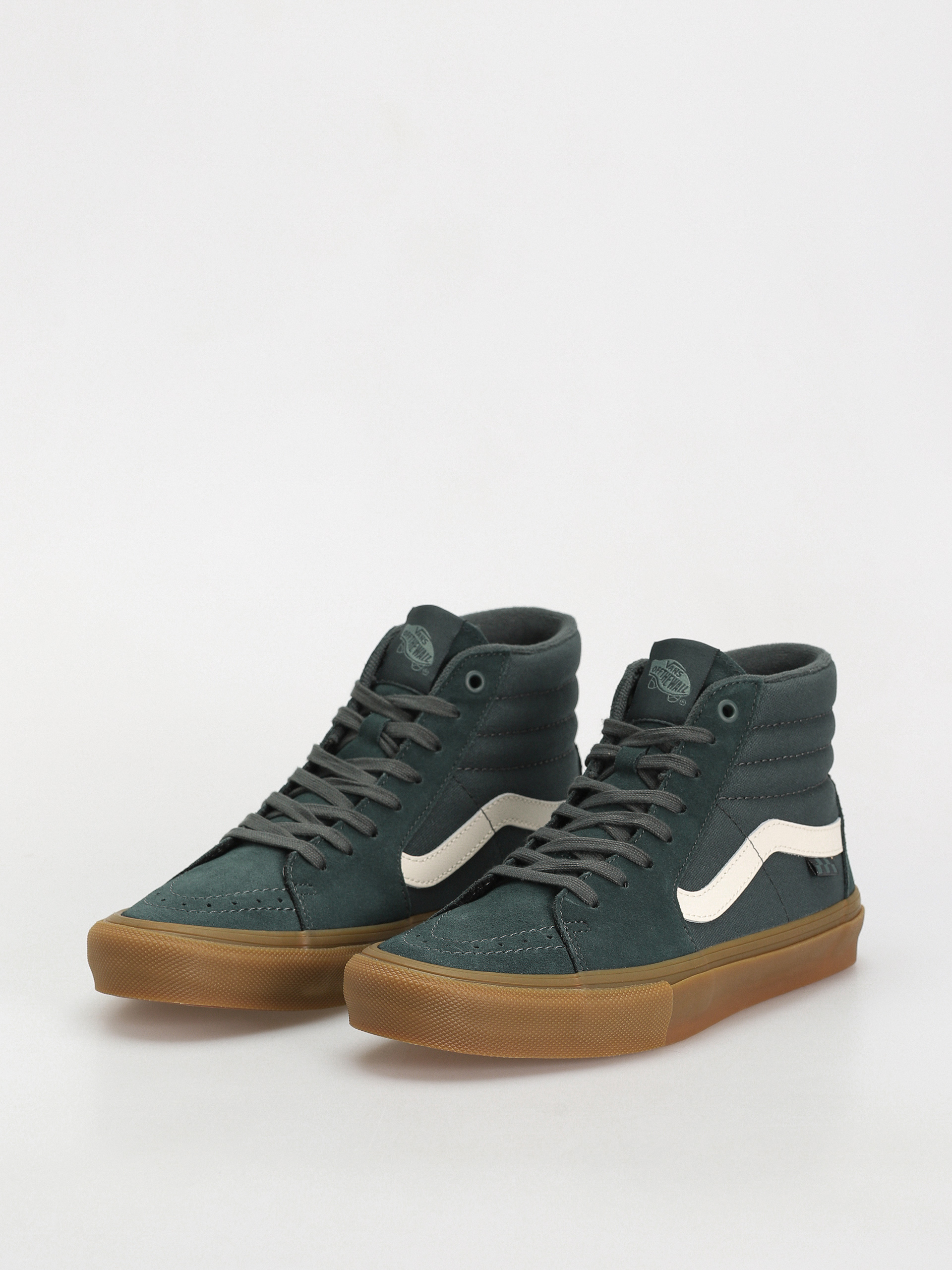 Vans Skate Sk8 Hi Shoes (dark green/gum)