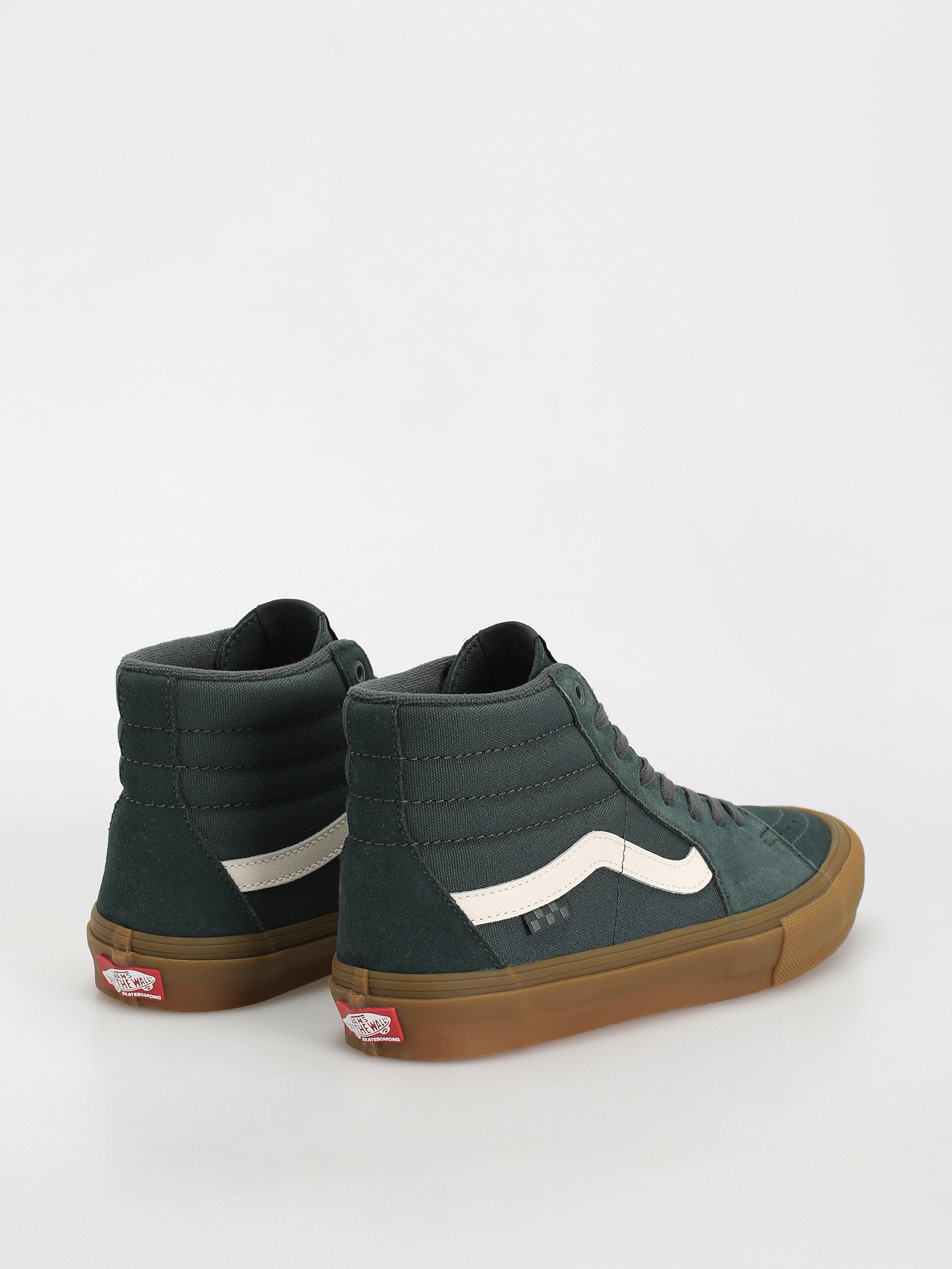 Vans Skate Sk8 Hi Shoes (dark green/gum)