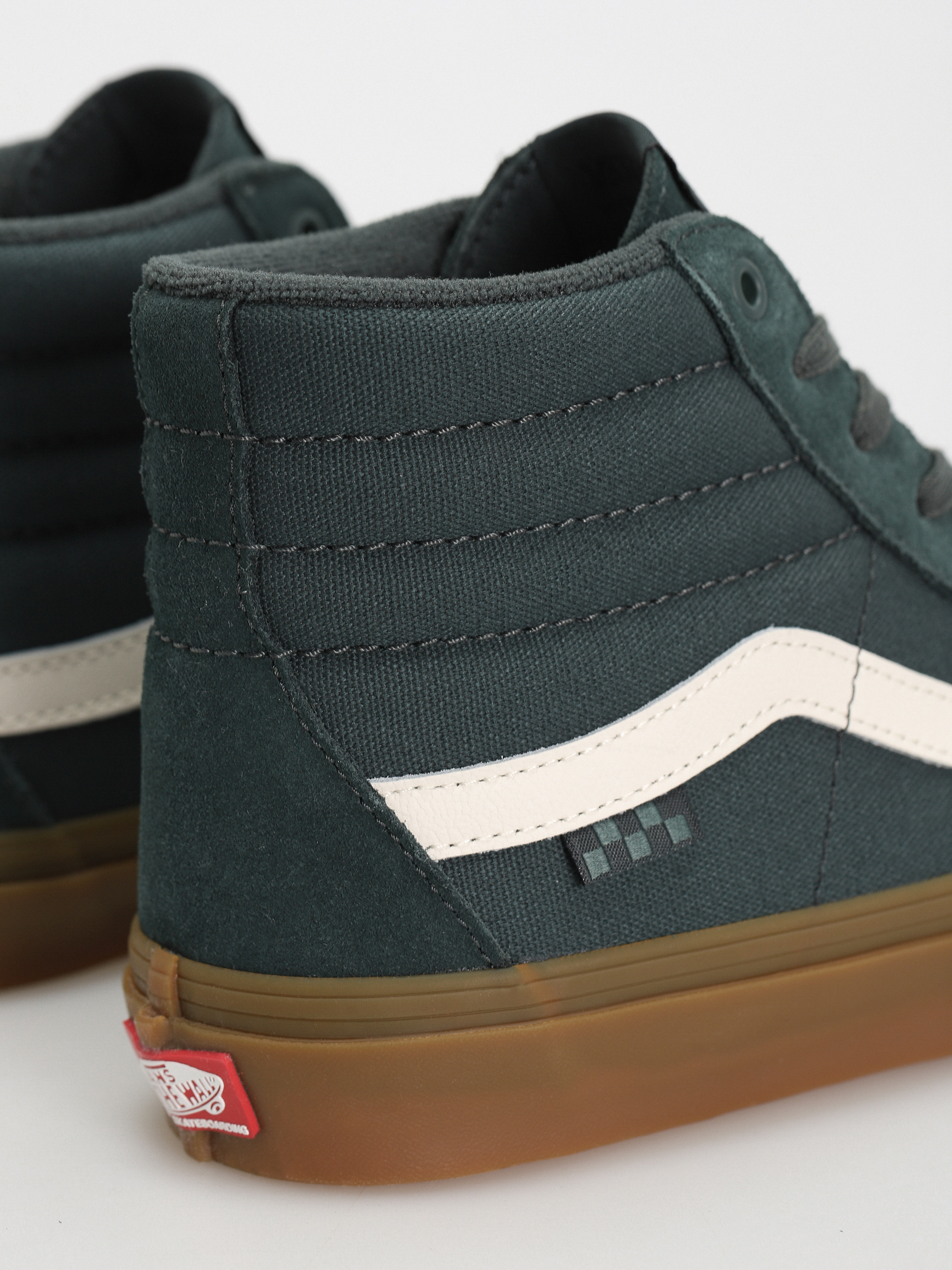 Vans Skate Sk8 Hi Schuhe (dark green/gum)