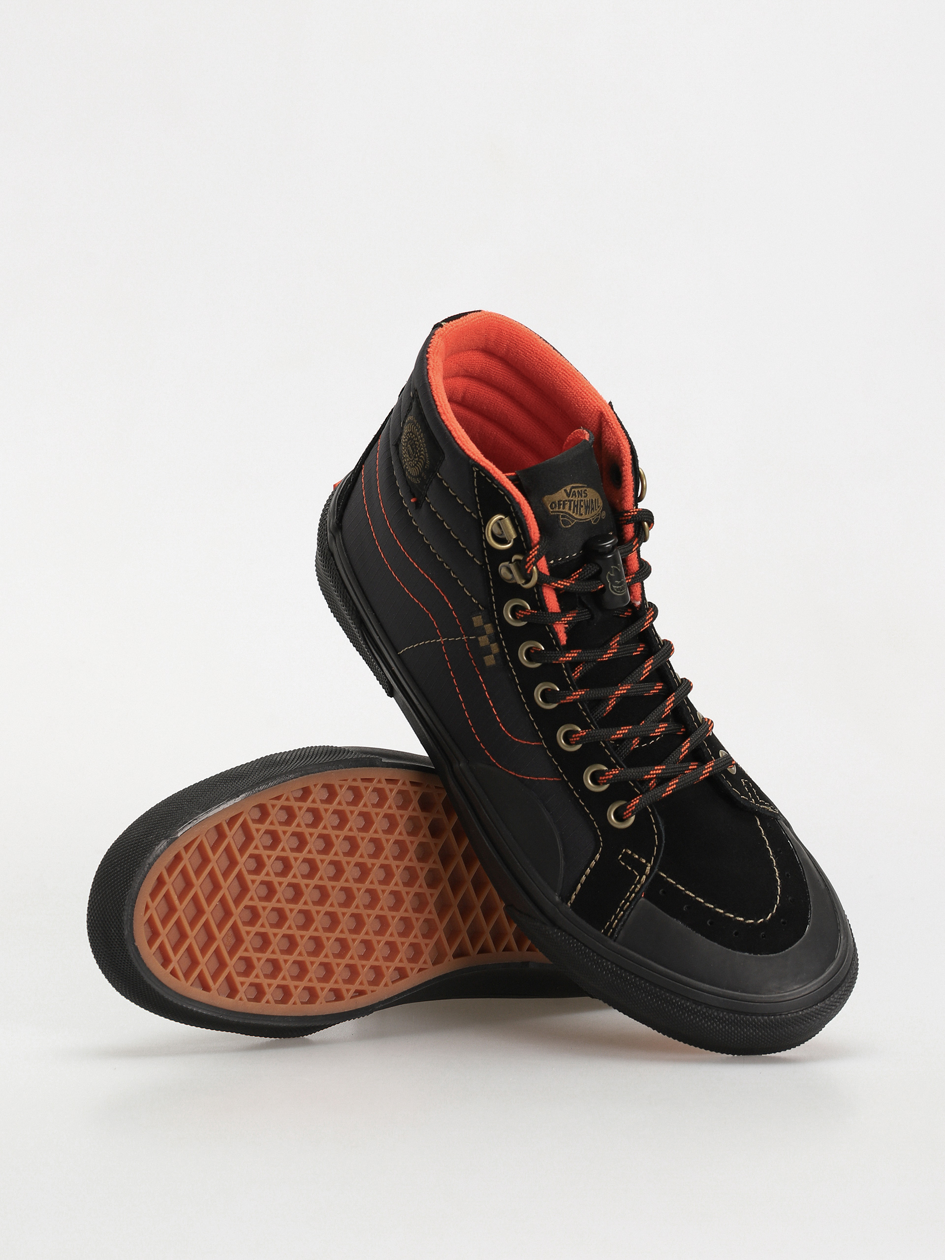 Vans X Spitfire Skate Sk8 Hi Reissue Shoes black spitfire black flame