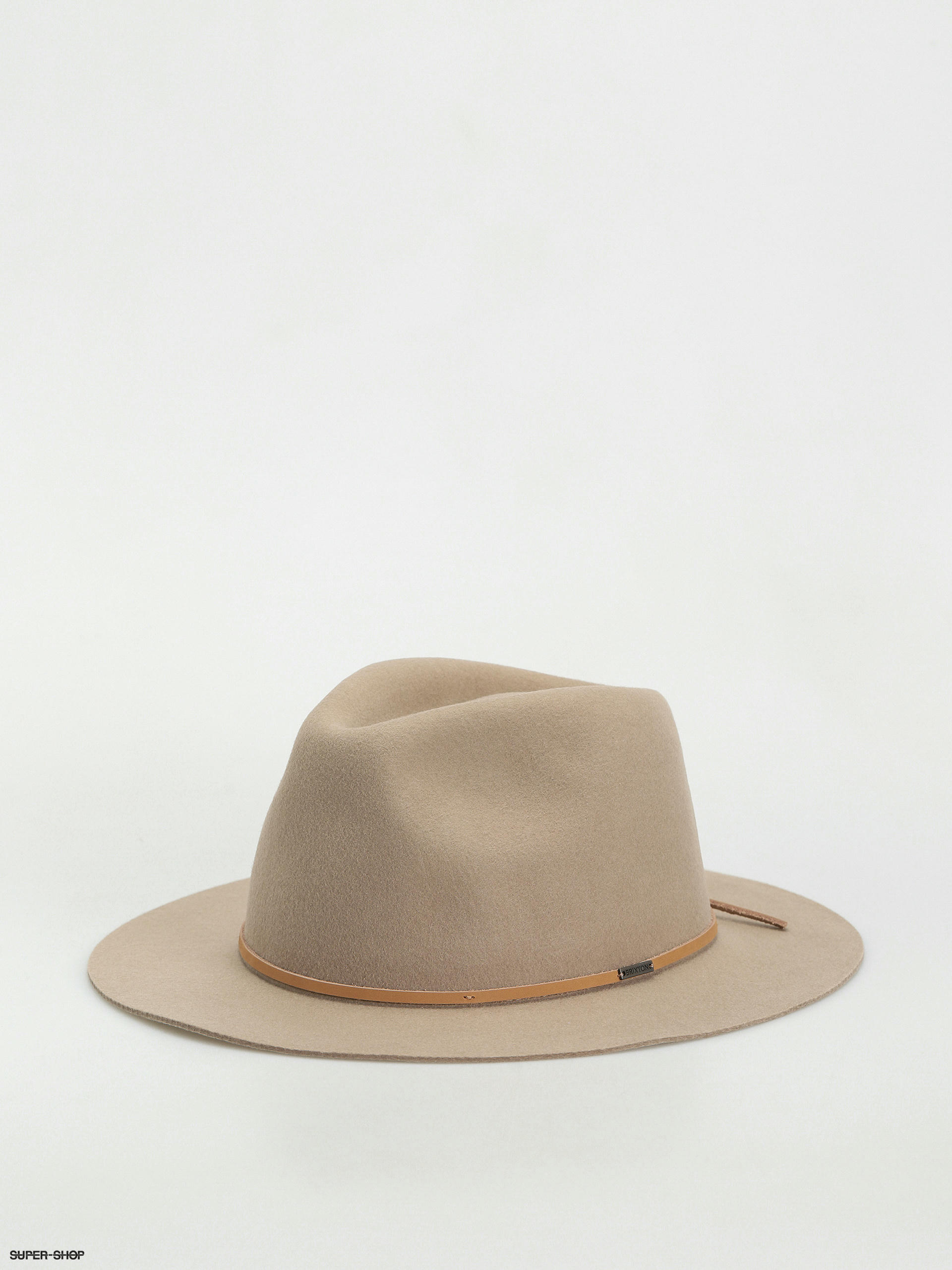 Brixton Wesley Fedora Hat beige light tan