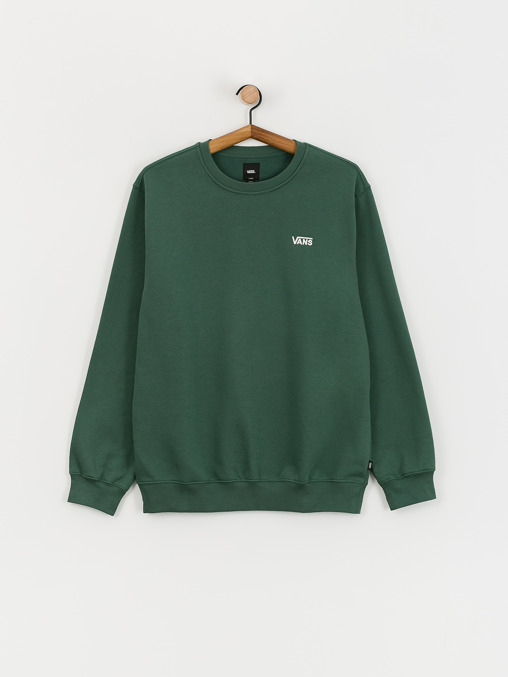 Vans basic crewneck fleece sweatshirt in green sale