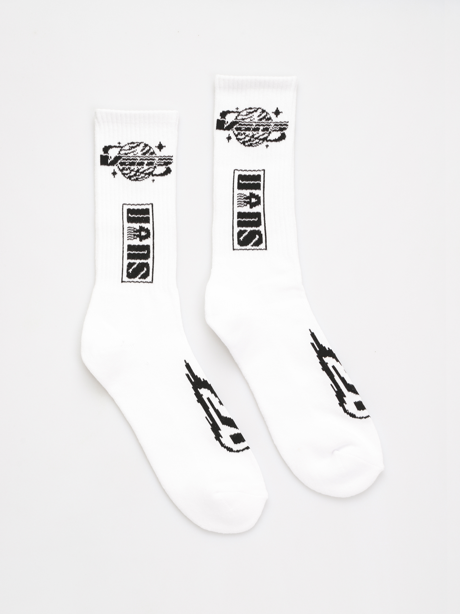 Vans Logo Space Crew Socks (white)