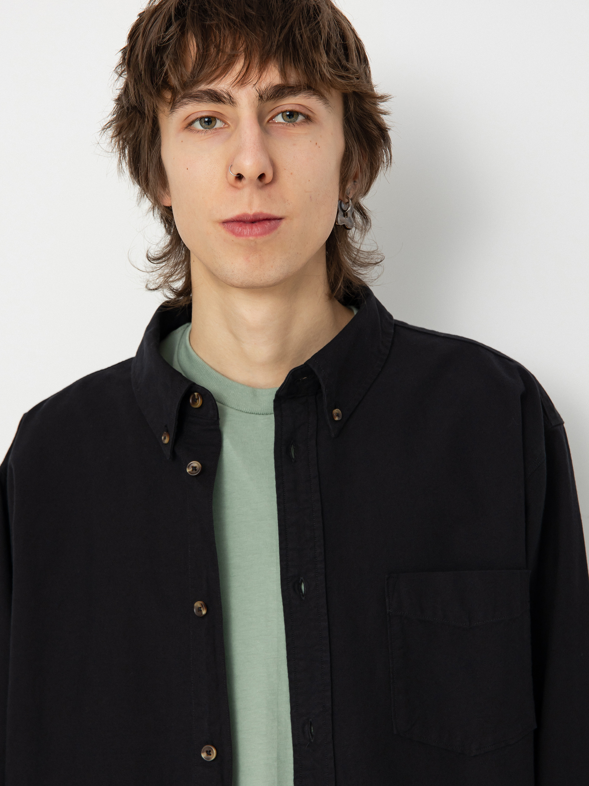 Nike SB Nike Life Hemd (black/black/black)