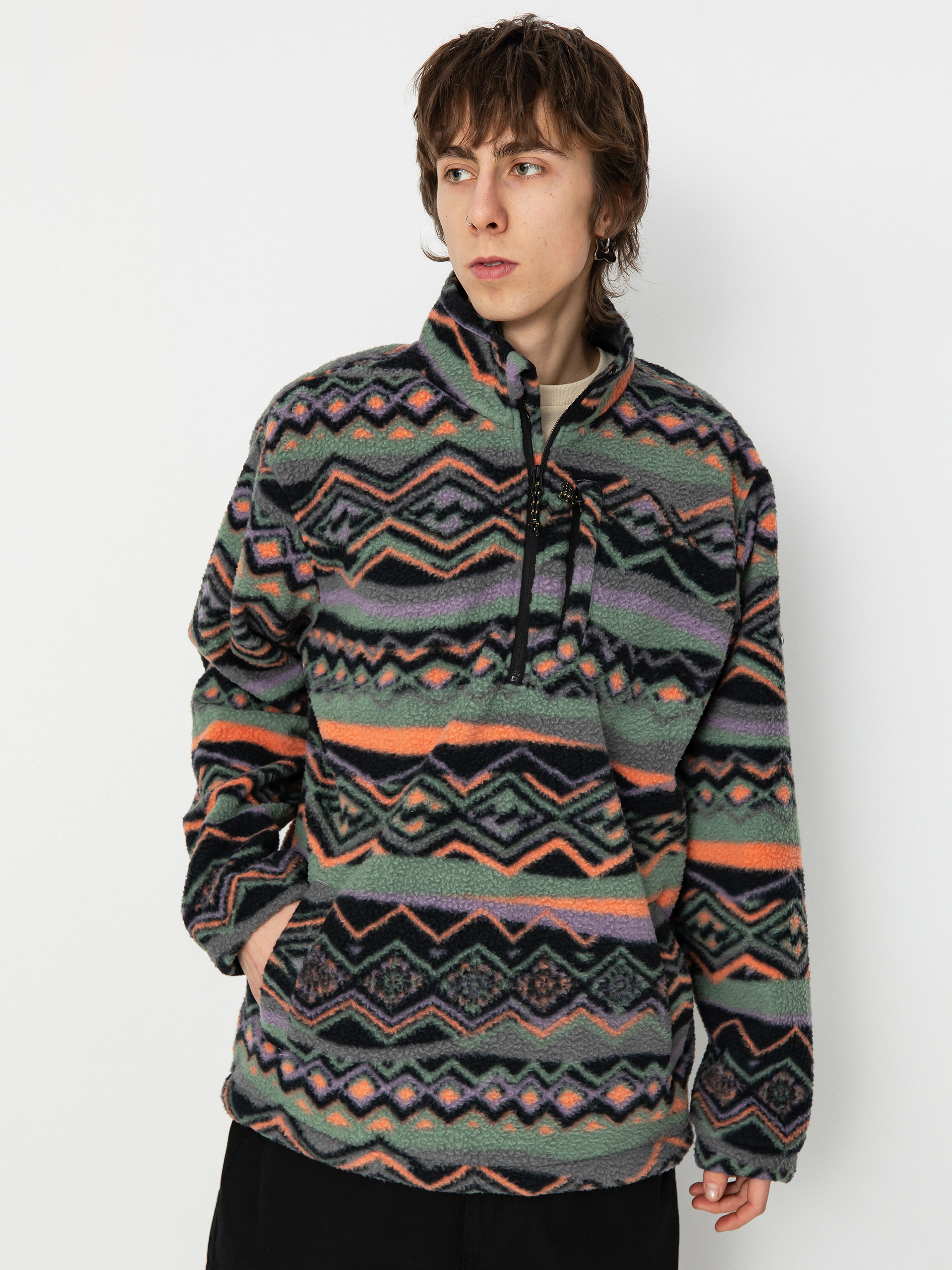 Billabong Men's Boundary Mock Neck Fleece