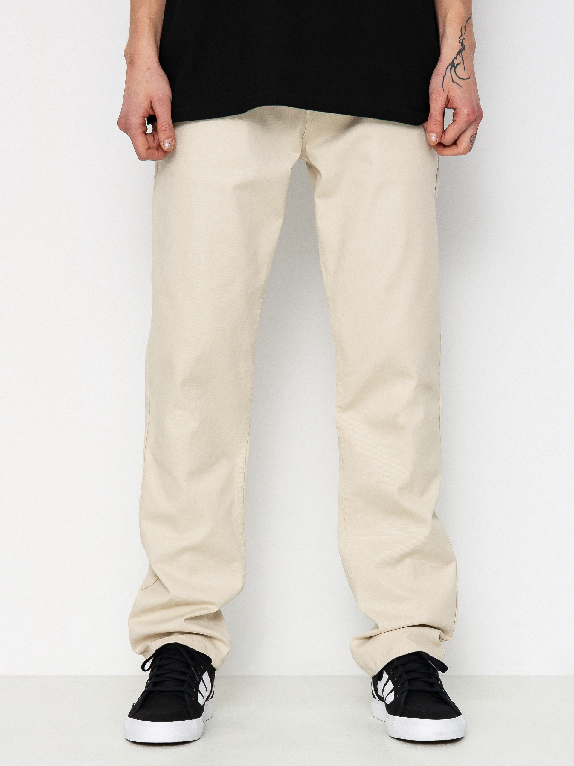 Brixton Choice Chino Regular Pants - white, beige (whitecap)