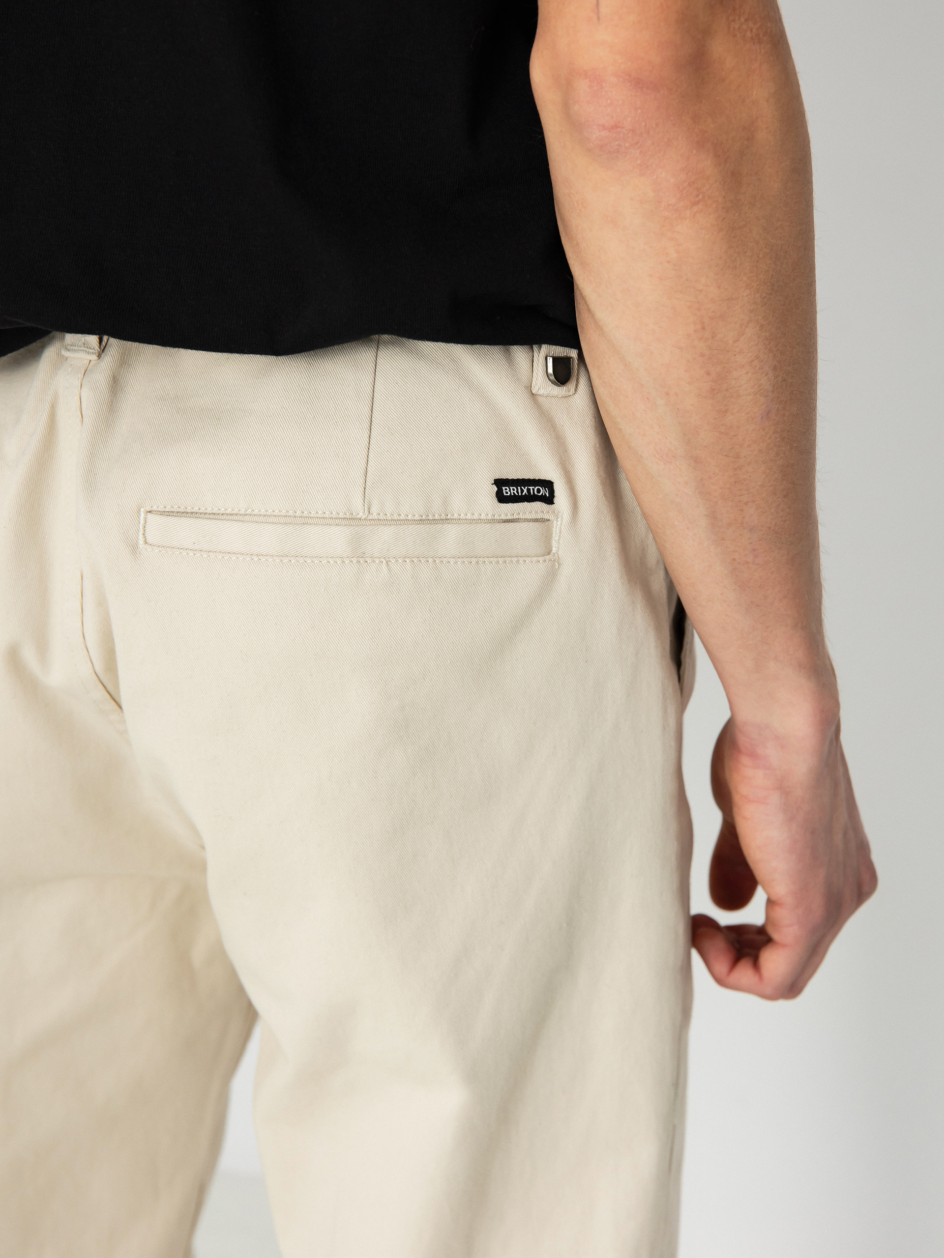 Brixton Choice Chino Regular Pants - white, beige (whitecap)