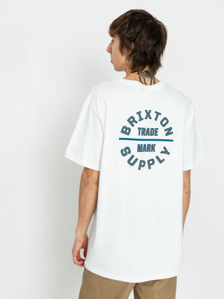 Brixton Oath V Stt T-shirt (white/chinois green/blue danub)