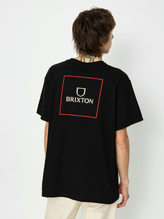 Brixton Alpha Square Stt T-shirt (black/casa red/sand)