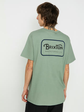 Brixton Grade Stt T-shirt (chinois green/washed navy/wash)