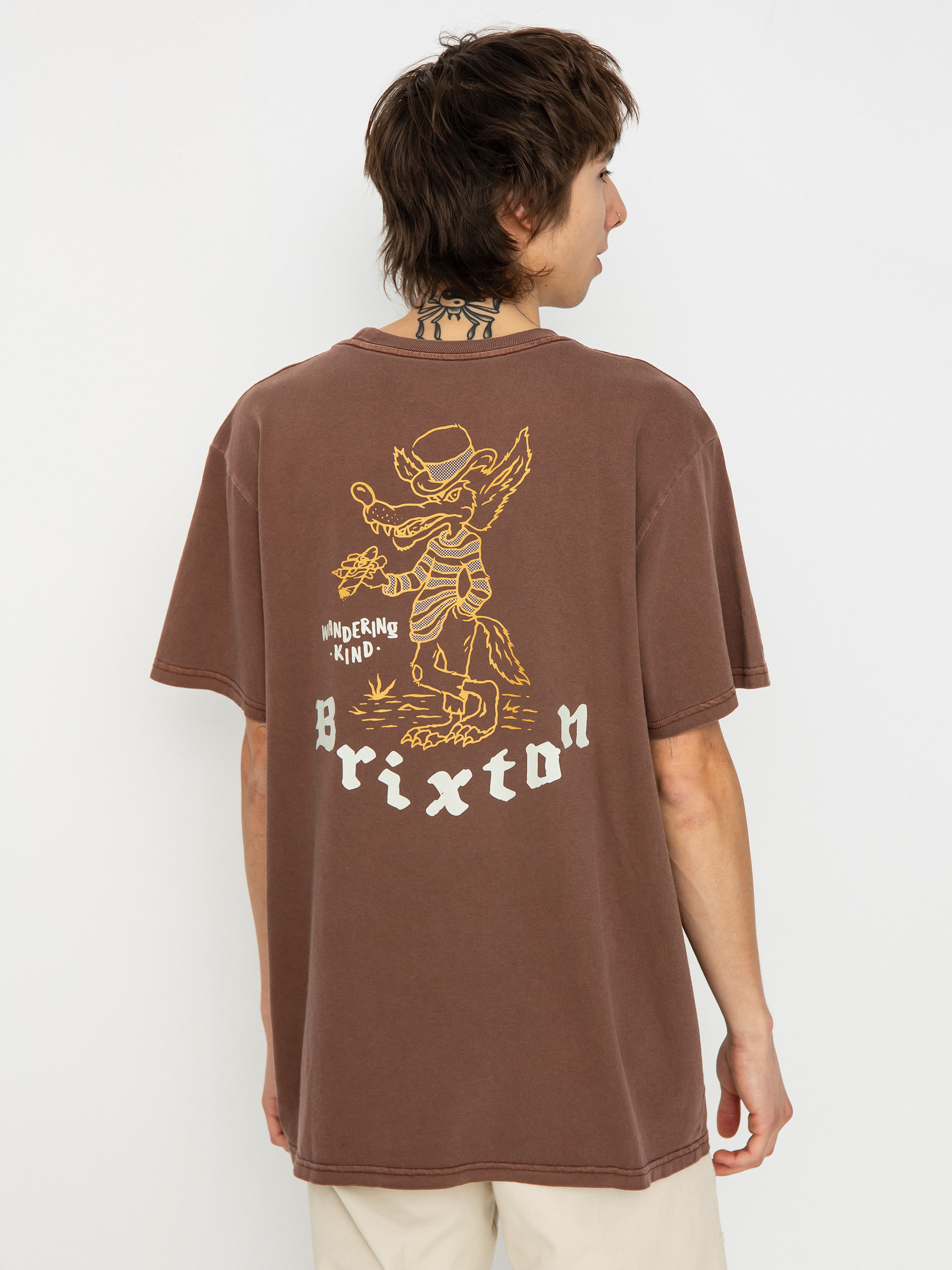 Brixton Oakwood Stt T-shirt (sepia worn wash)