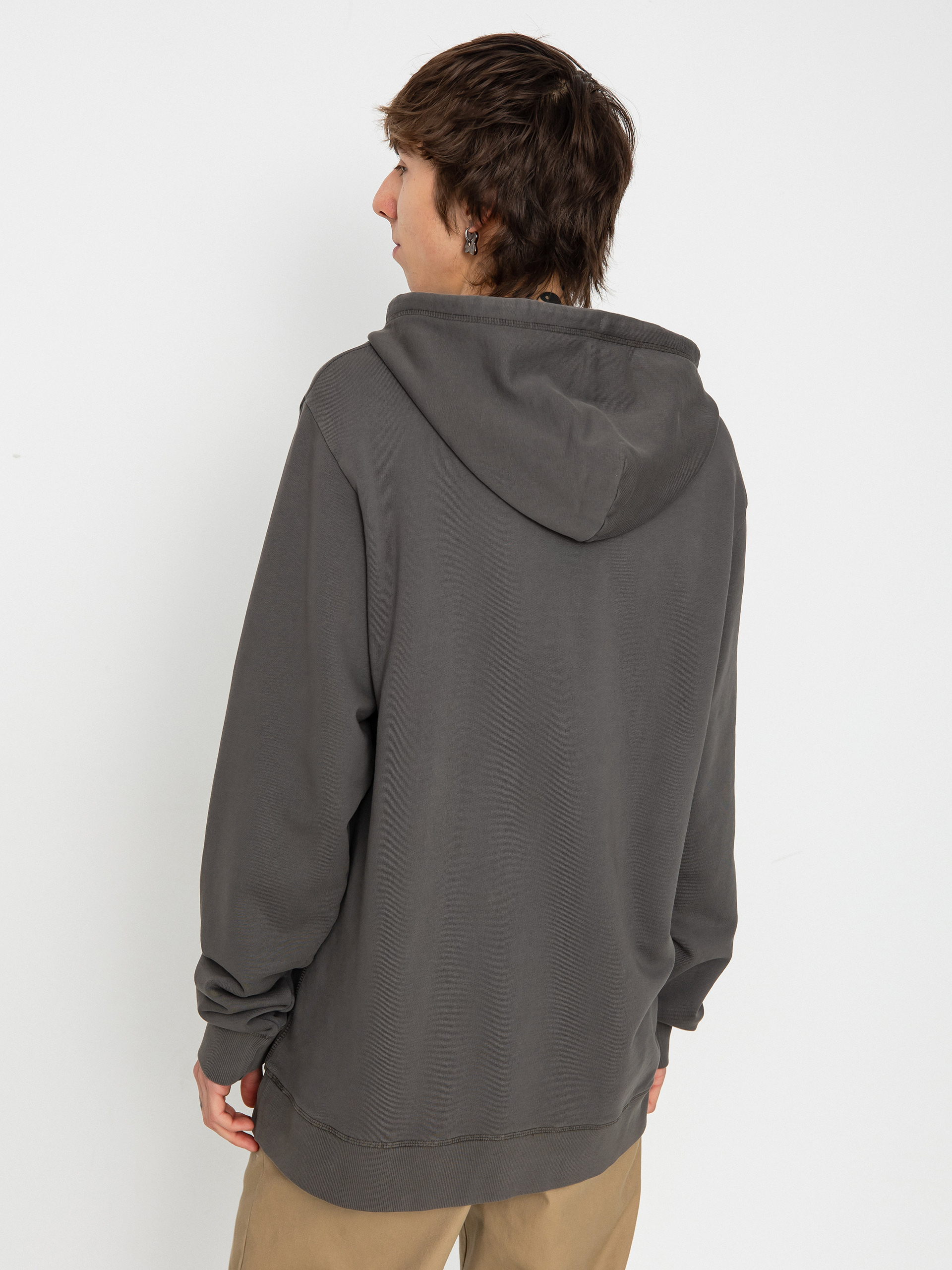 Brixton Vintage Reserve Cl Ft Hoodie (charcoal sol wash)