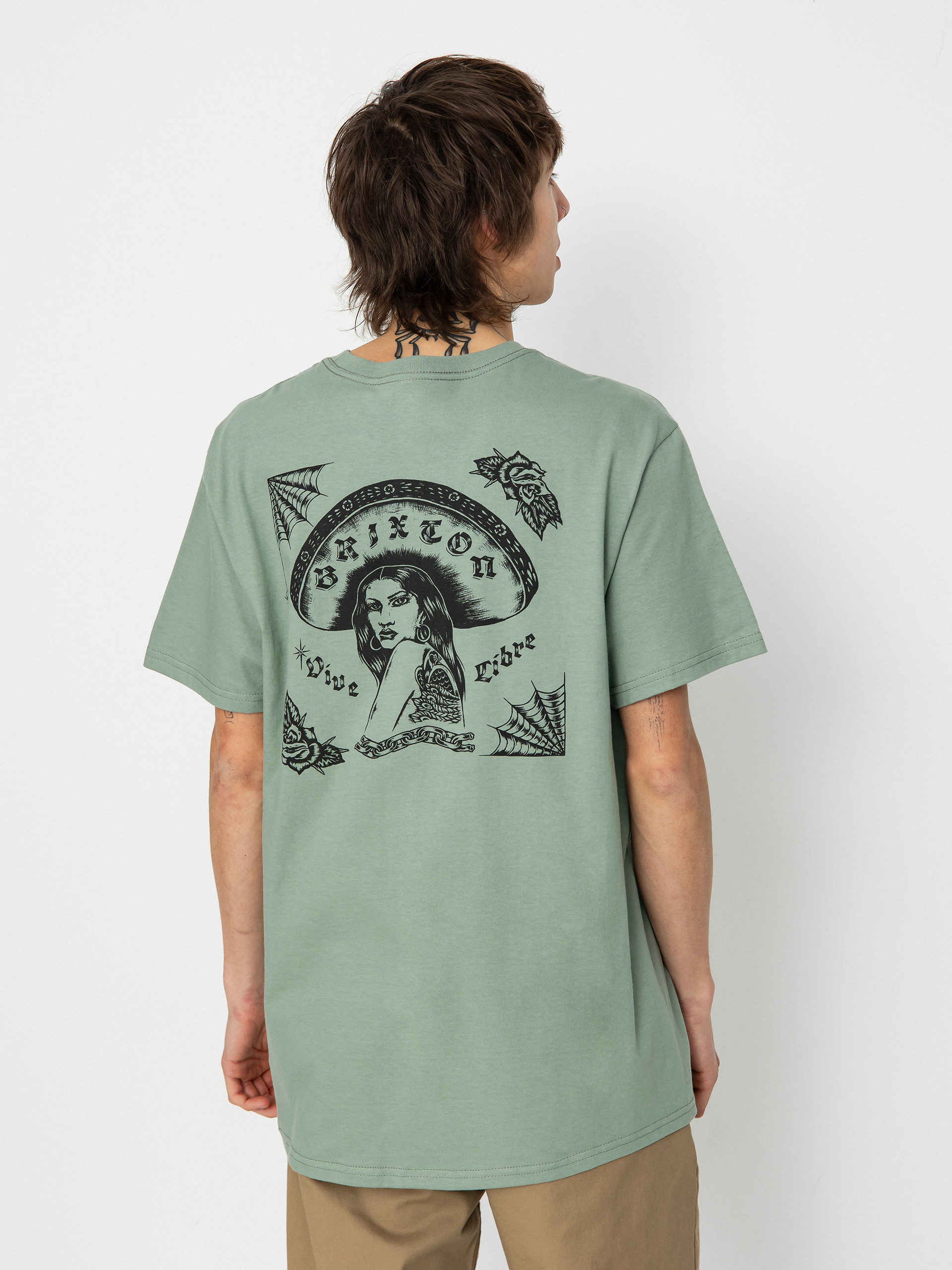 Brixton Vive Libre Stt T-Shirt (chinois green)