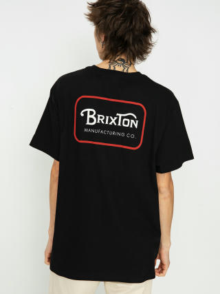 Brixton Grade Stt T-Shirt (black/casa red/white)