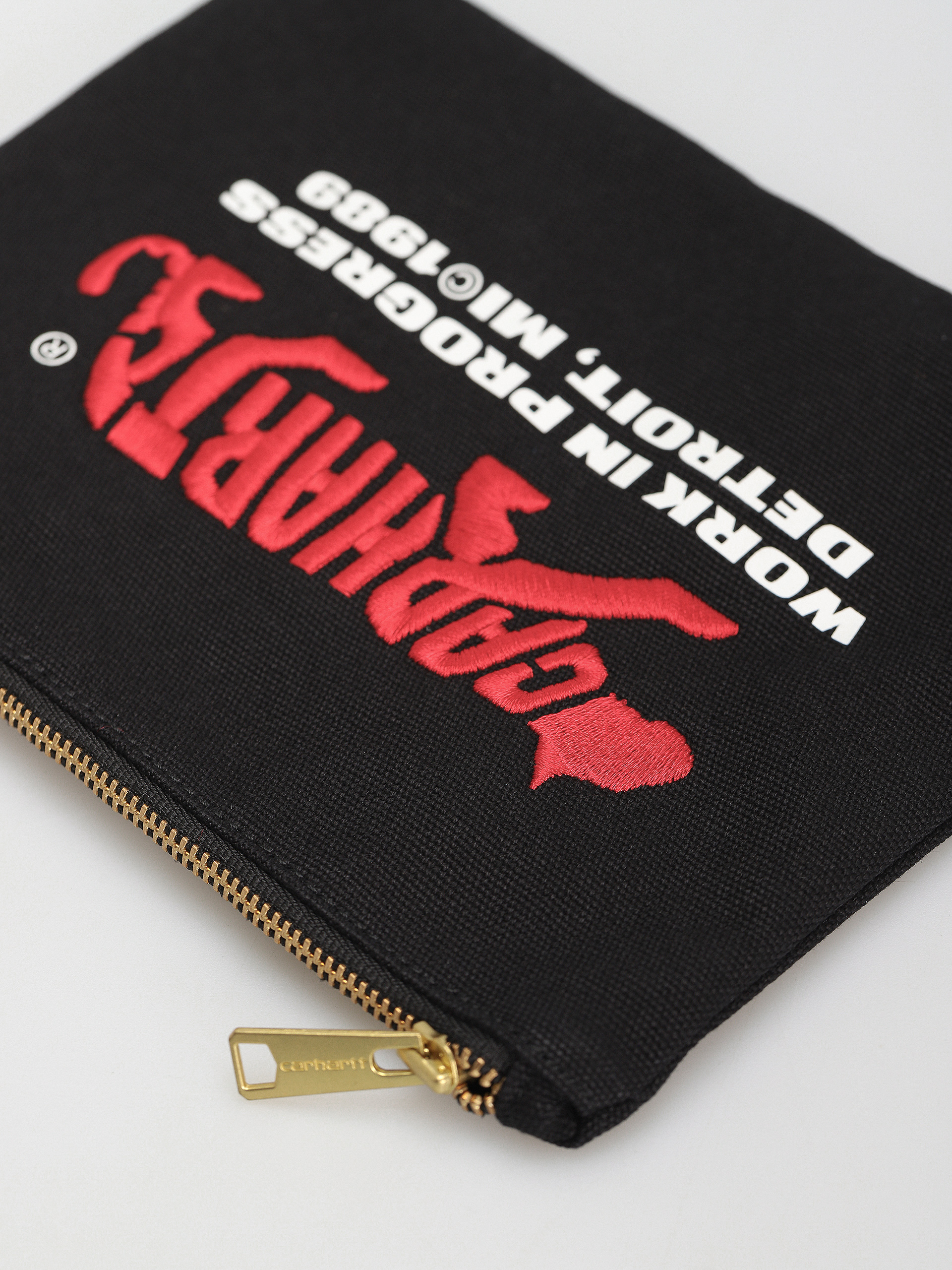Carhartt WIP Canvas Graphic Zip Wallet - black (rocky print/black)