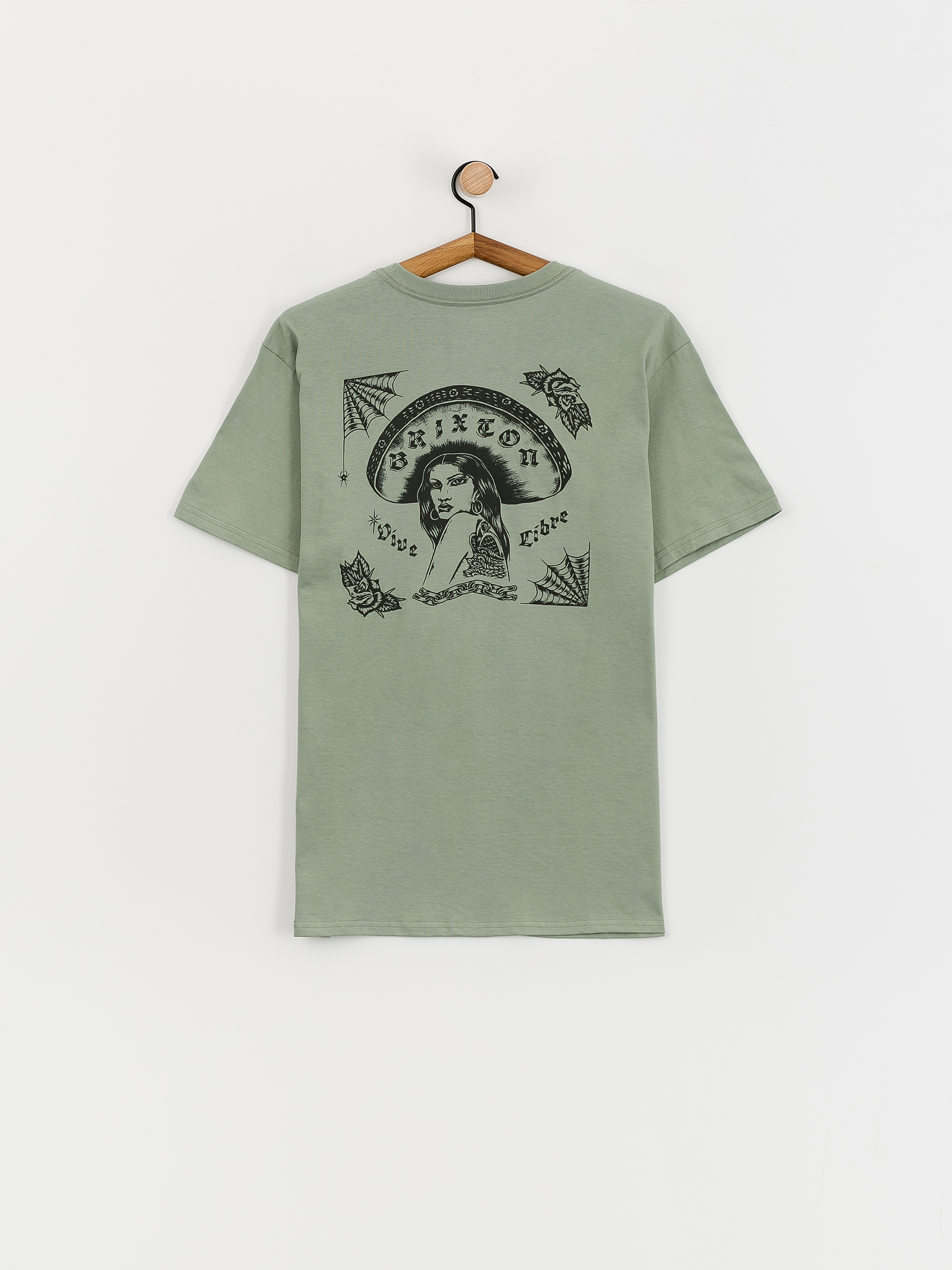 Brixton Vive Libre Stt T-shirt (chinois green)