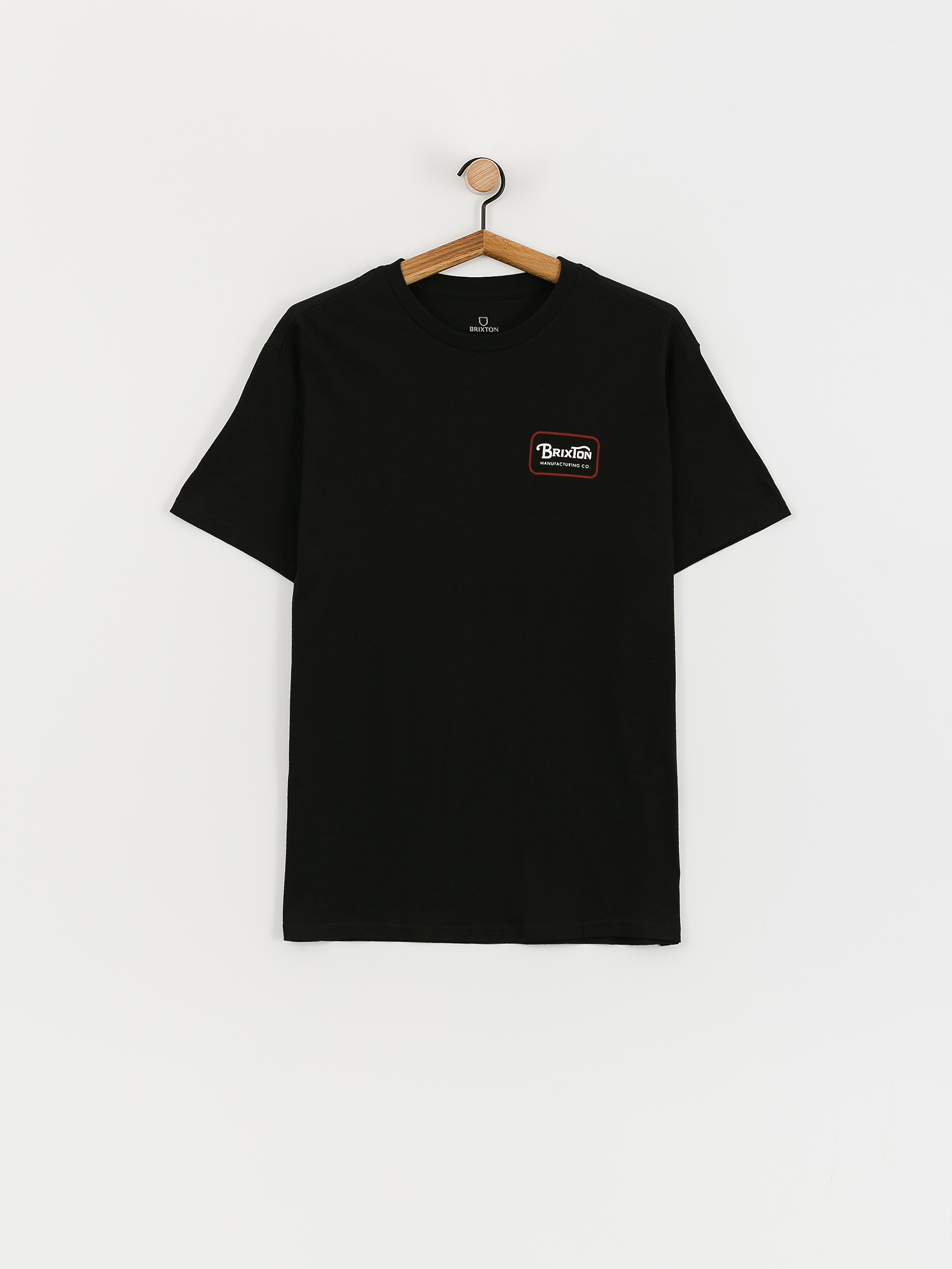Brixton Grade Stt T-Shirt (black/casa red/white)