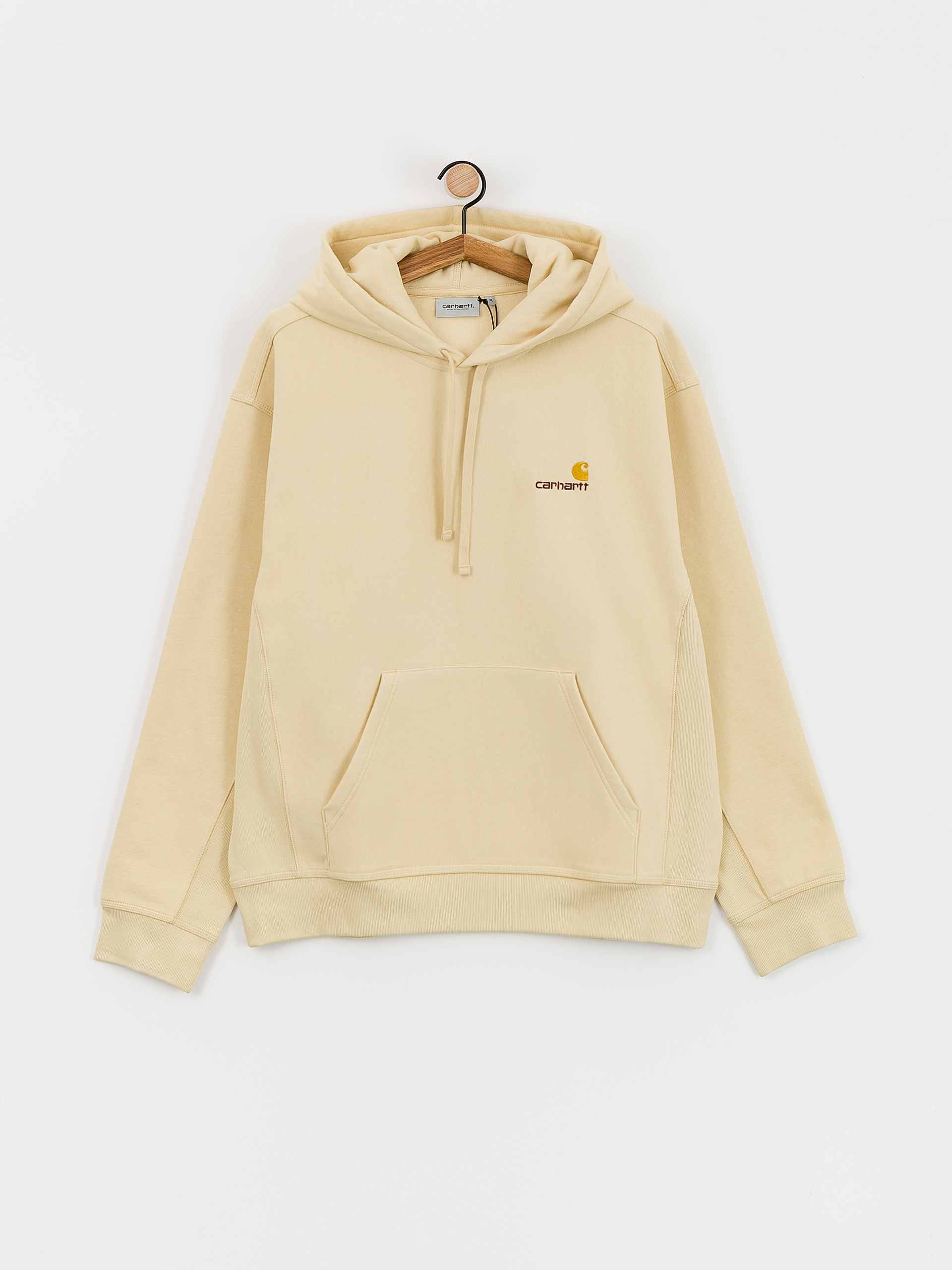 Carhartt WIP American Script HD Hoodie - beige (rattan)