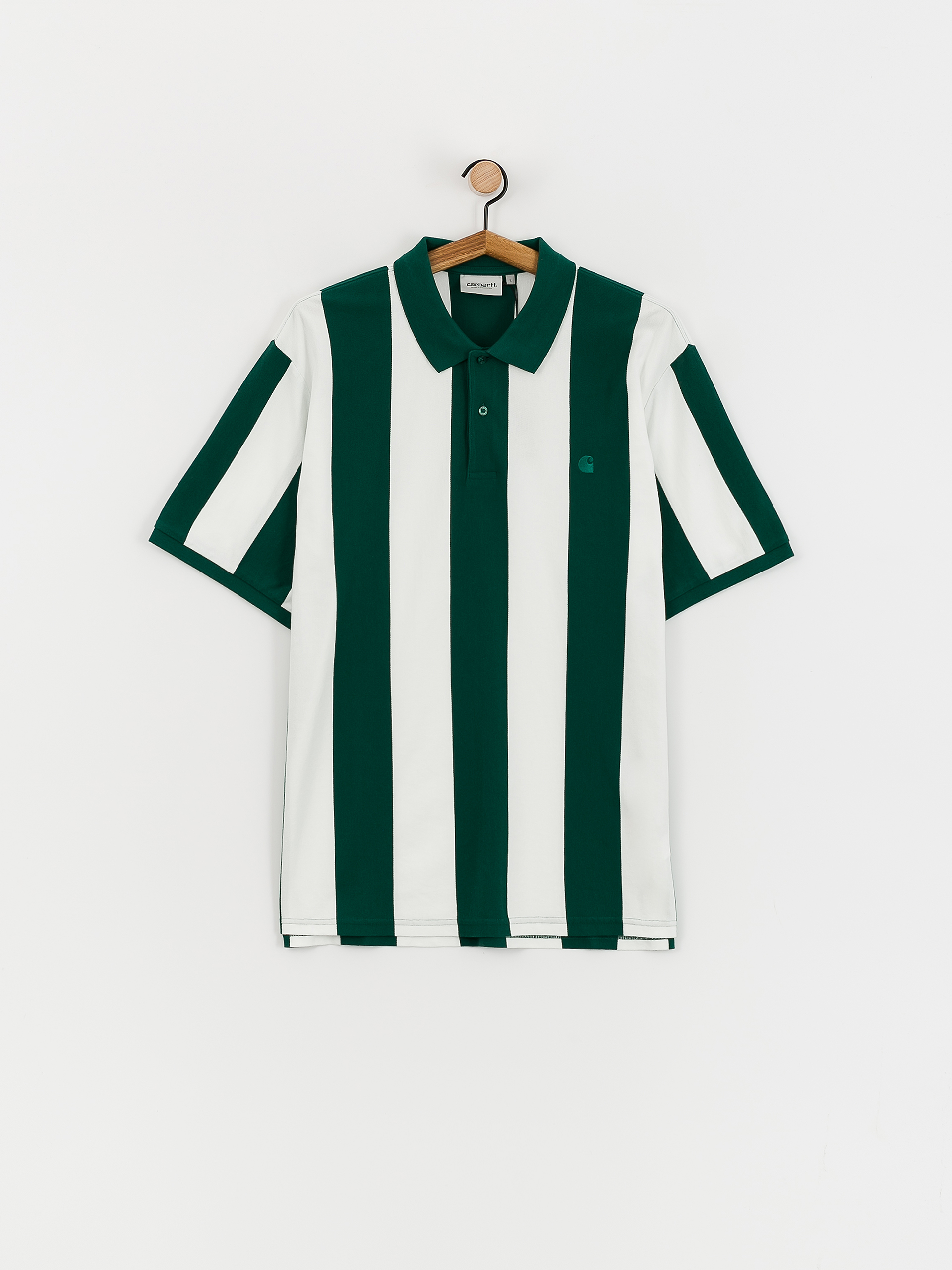 Carhartt WIP Hinton Polo t-shirt (hinton stripe/chervil)