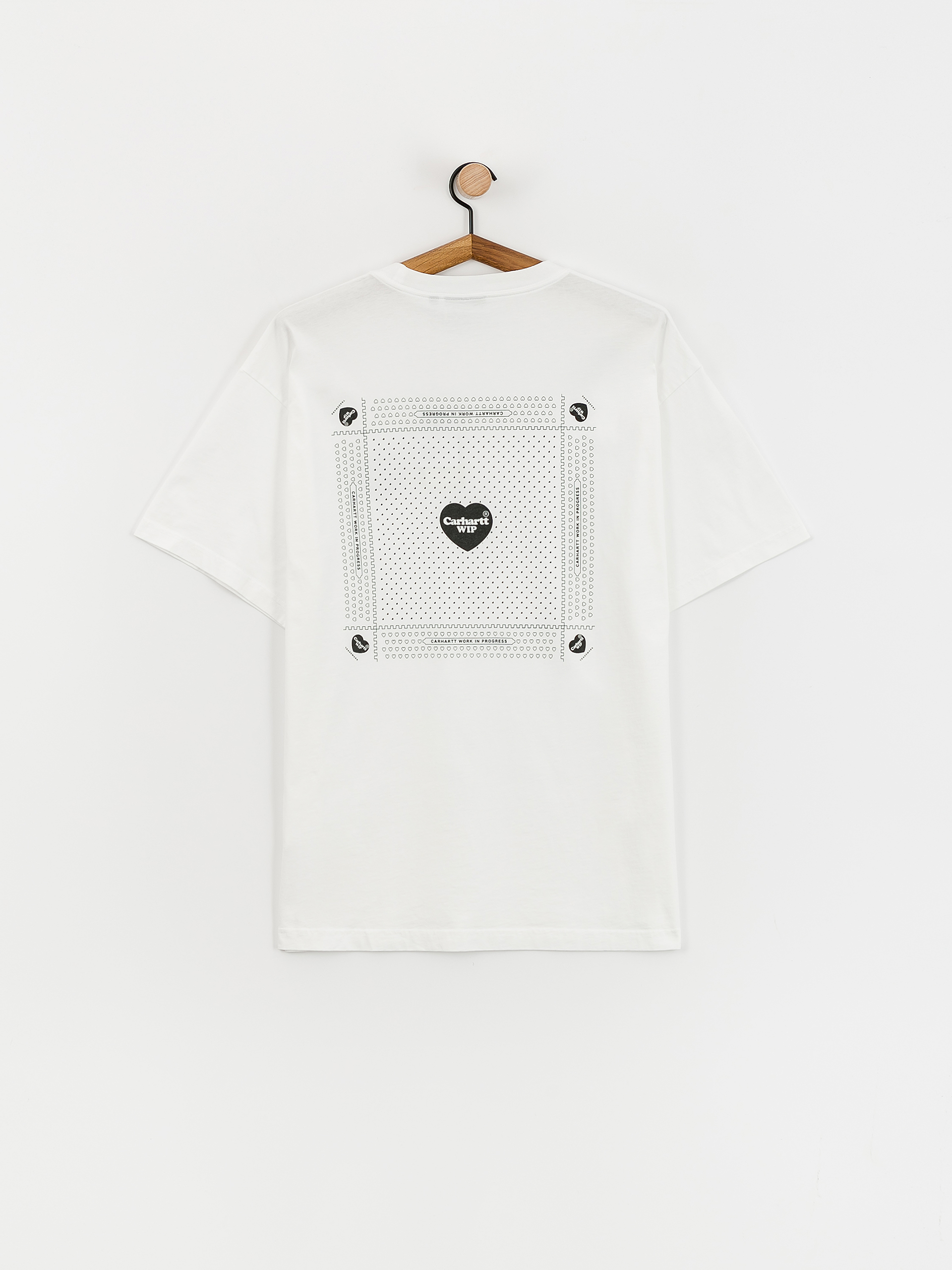 Carhartt WIP Heart Bandana T-shirt (white/black)