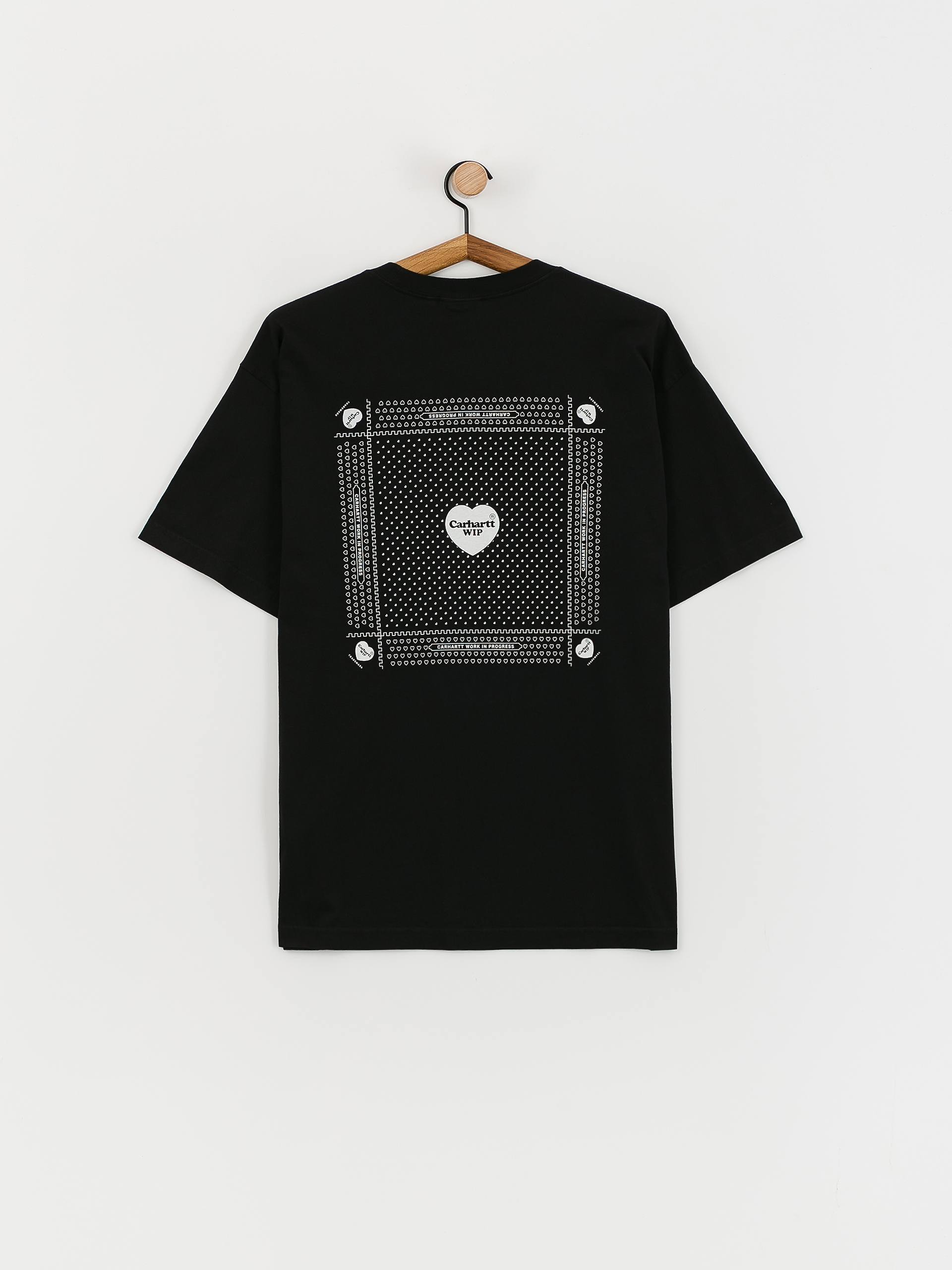 Carhartt WIP Heart Bandana T-shirt (black/white)