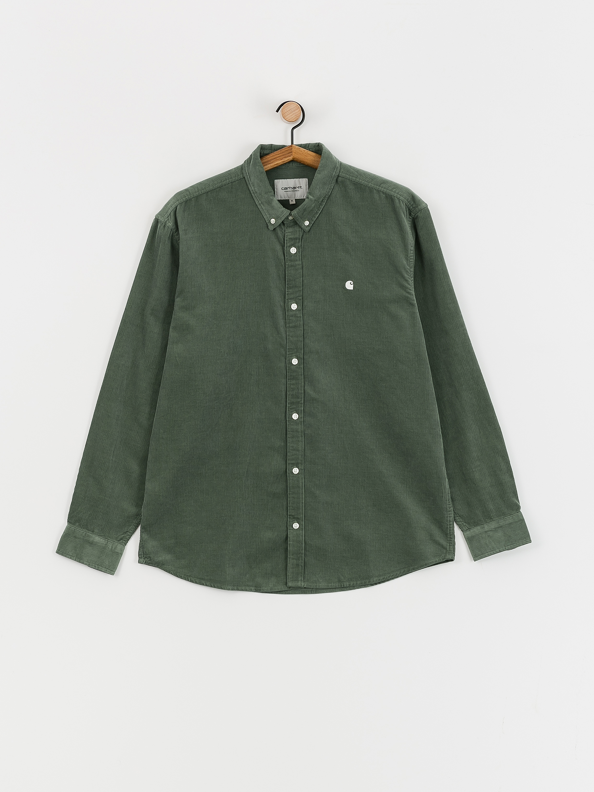 ★ドイツ発*carhartt WIP*新作*Madison Fine Cord シャツ/WAX★ Carhartt WIP Madison Cord Shirt - black (black/wax)