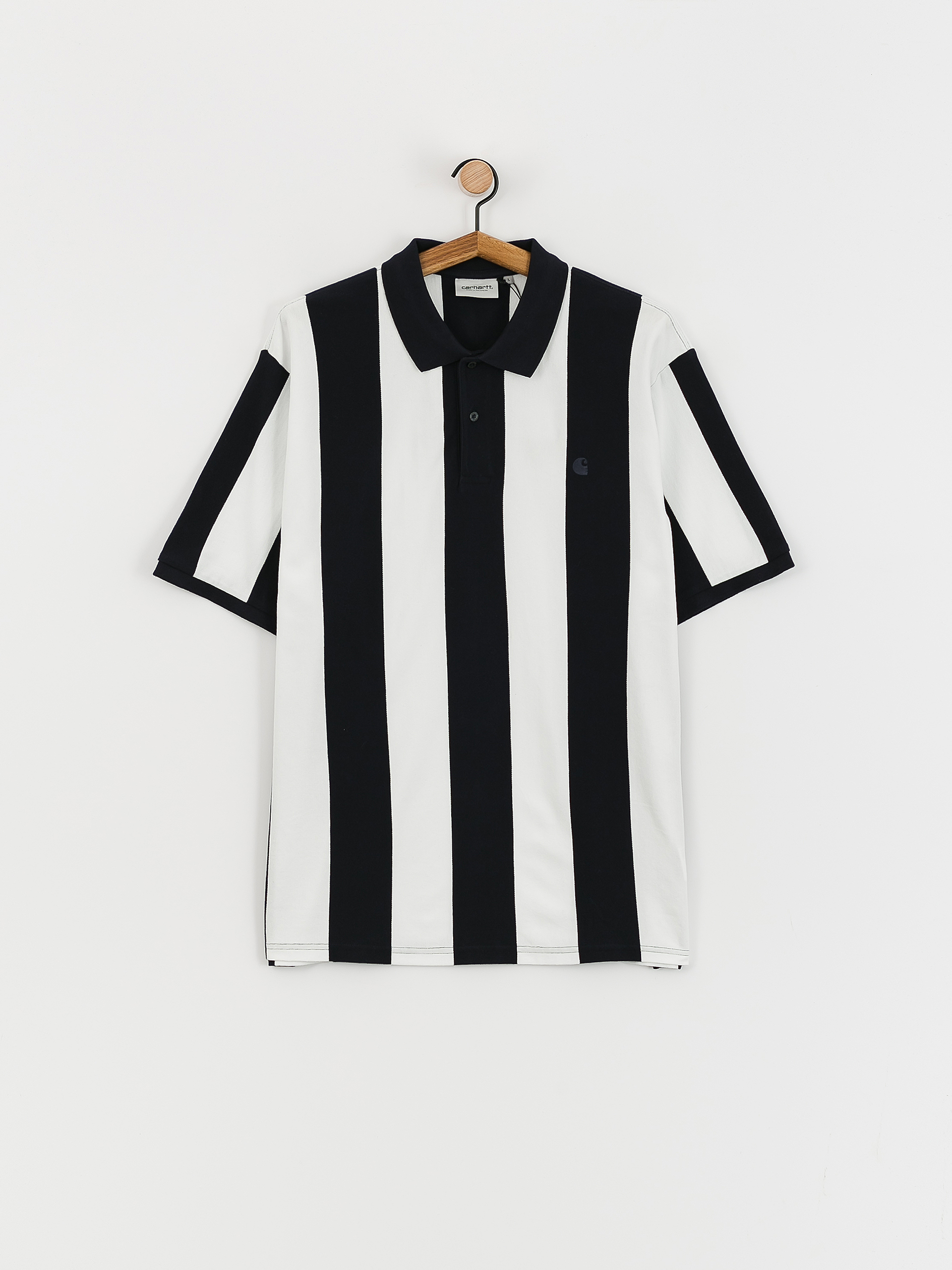 Carhartt WIP Hinton Polo t-shirt (hinton stripe/dark navy)