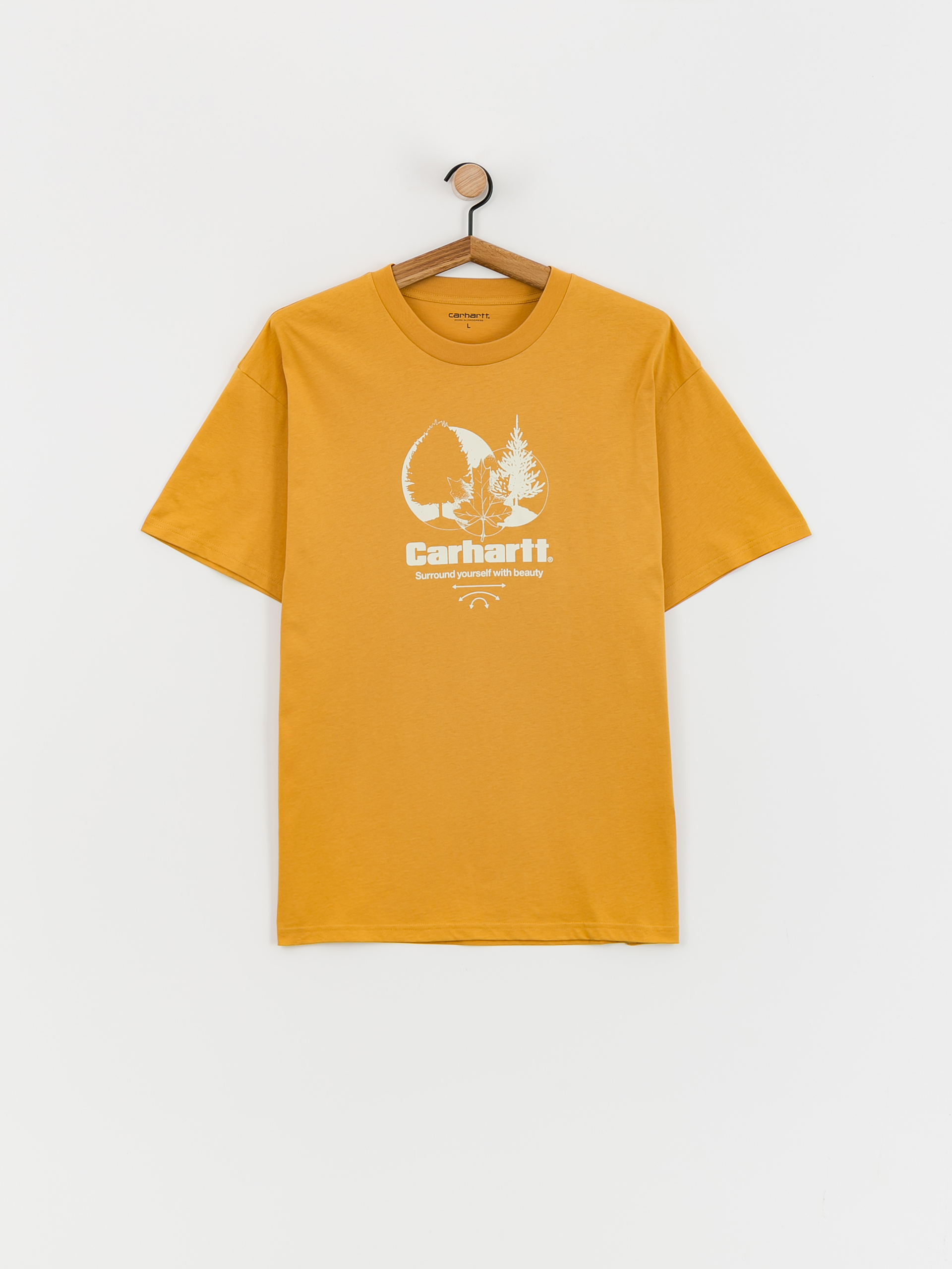 【Carhartt】 S/S SURROUND T-SHIRT Carhartt WIP Surround T-shirt - yellow (sunray)