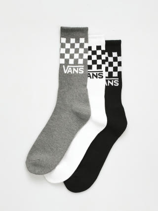 Vans Classic Check Crew Socks (black/white)