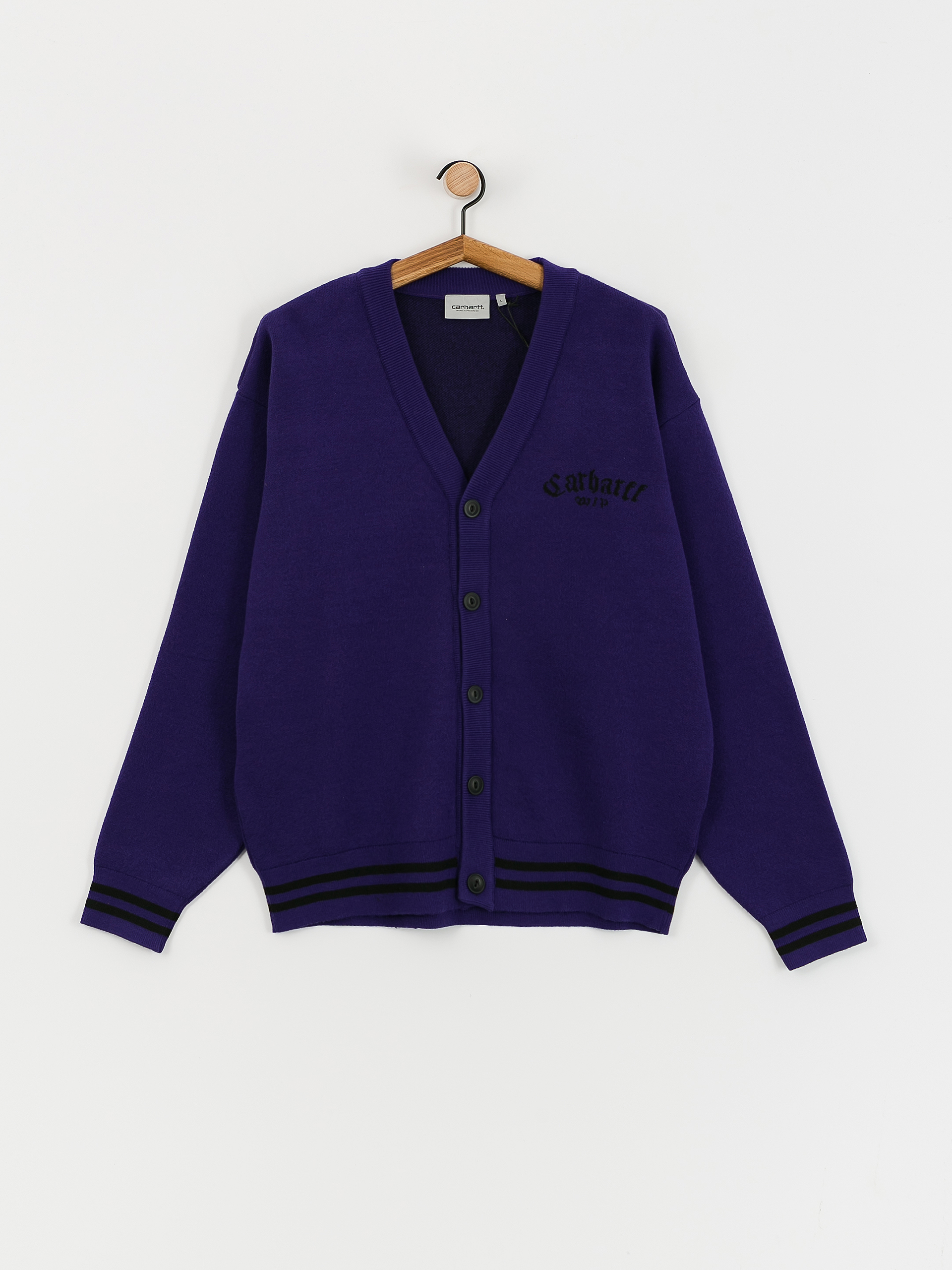 Carhartt WIP Onyx Cardigan Sweater (tyrian/black)
