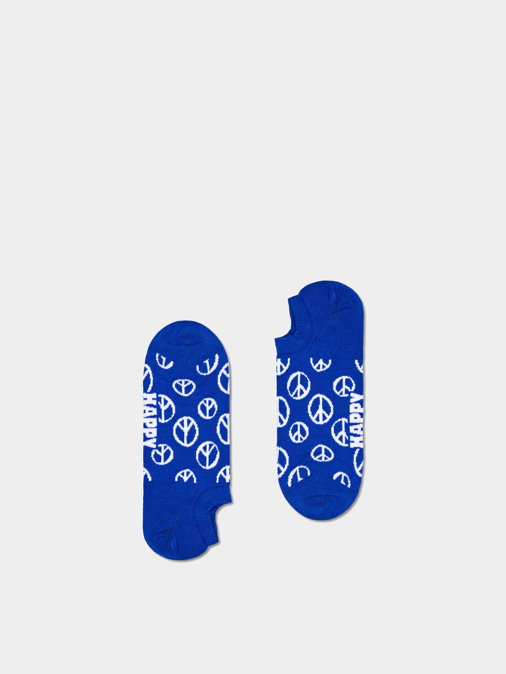 Happy Socks 3-Pack Blue Peace No Show Socks (navy)