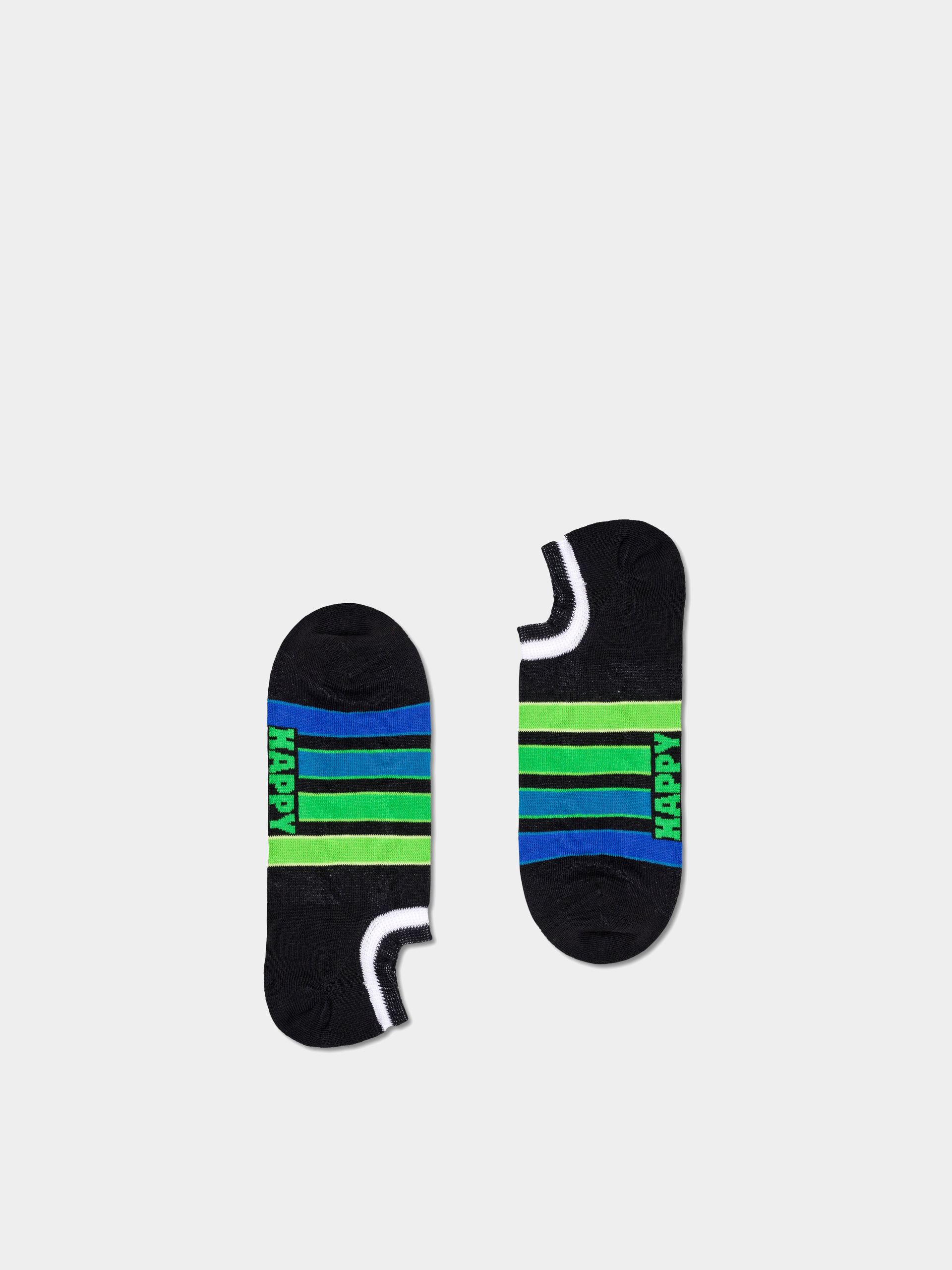 Happy Socks 3-Pack Peace No Show Socken (black)