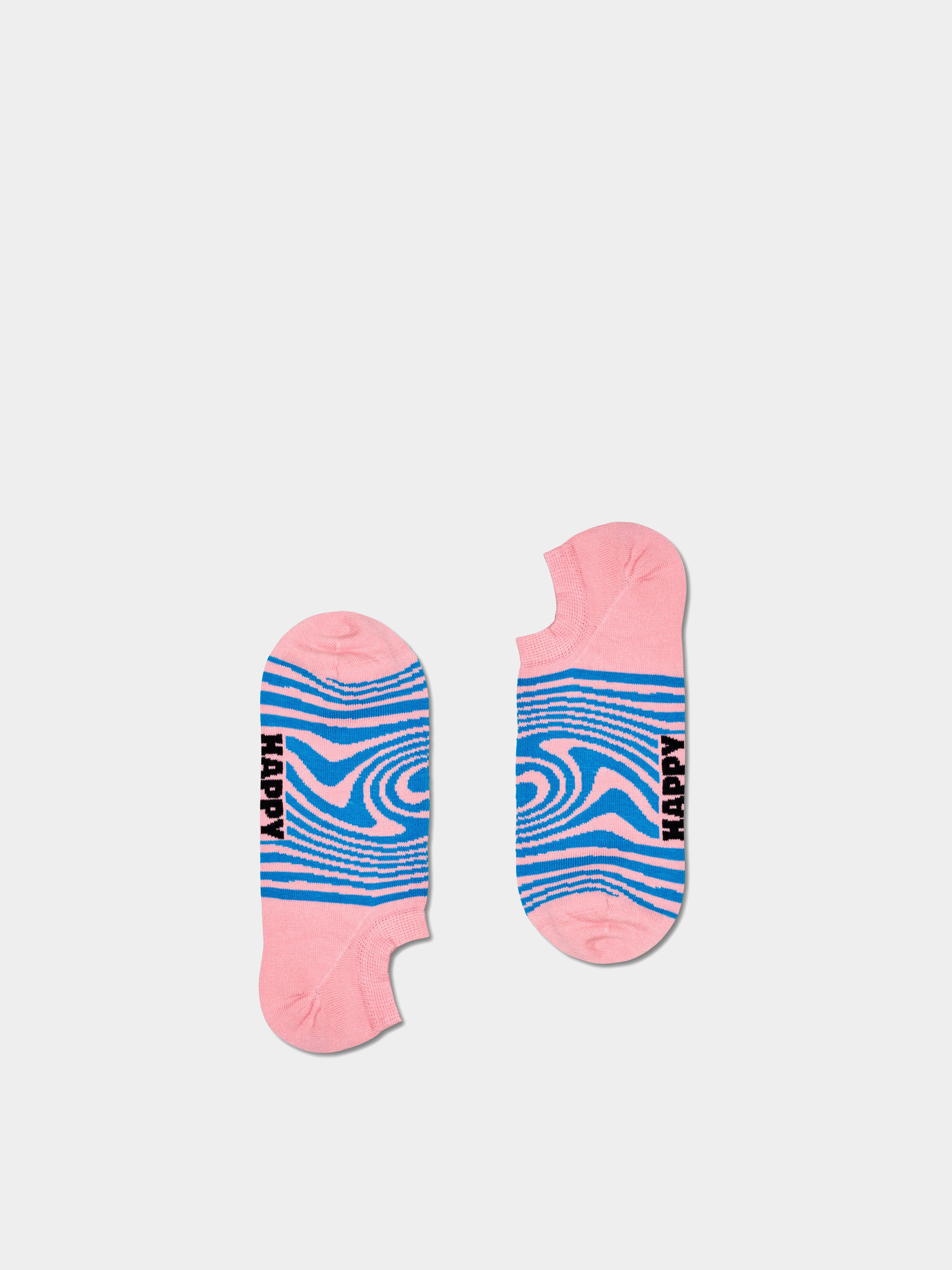 Happy Socks 3-Pack Dizzy No Show Socks (light pink)