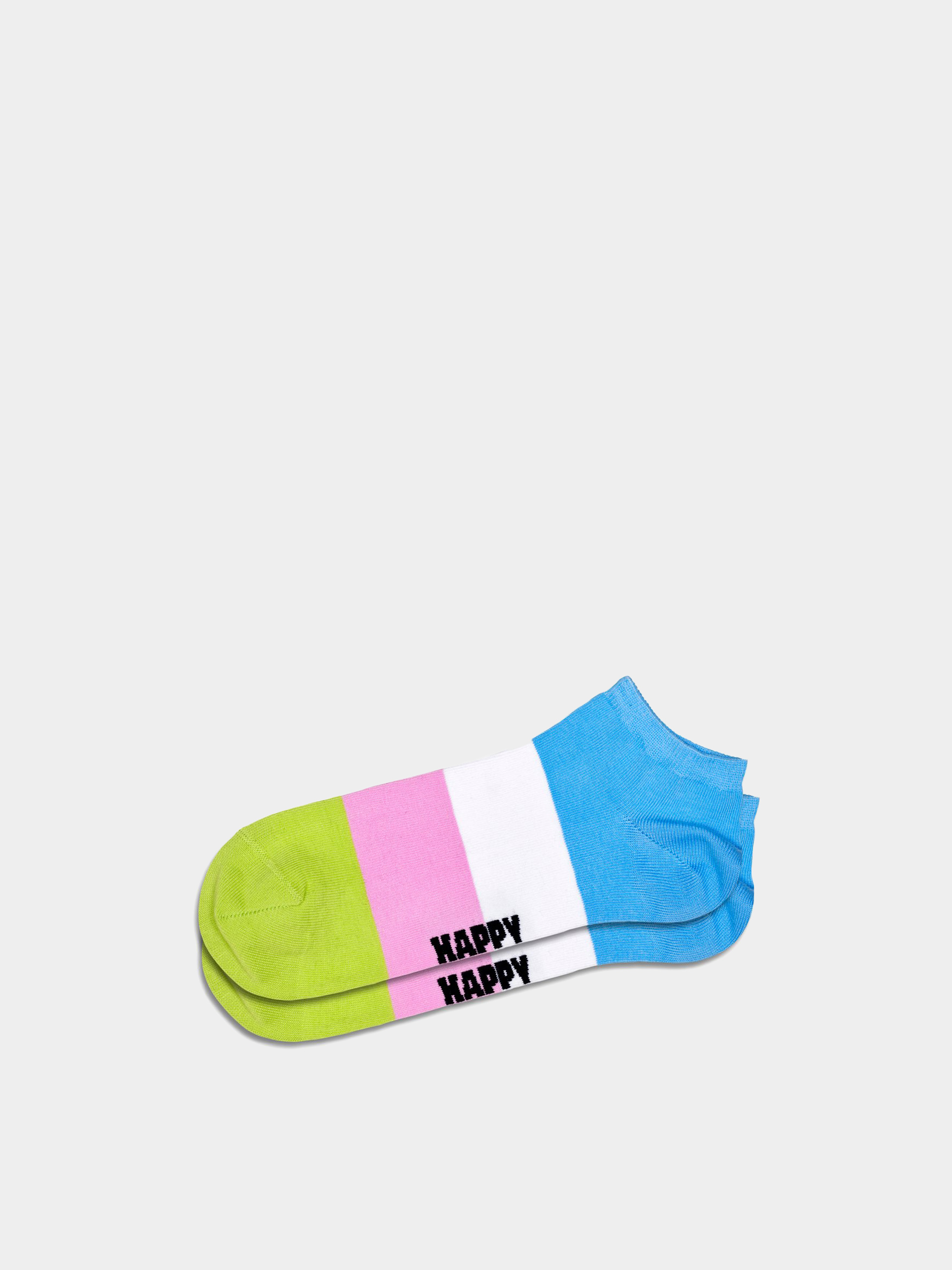 Happy Socks 2-Pack Ice Cream & Stripe Low Socken (white)