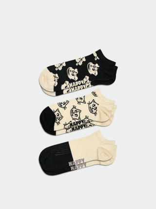 Happy Socks 3-Pack Pets Low Socks (black)