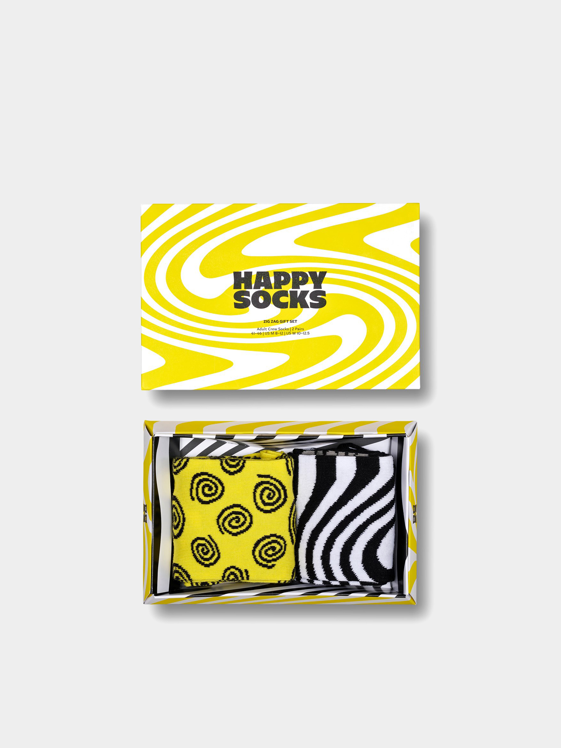 Happy Socks Socken 2-Pack Zig Zag Gift Set (yellow)