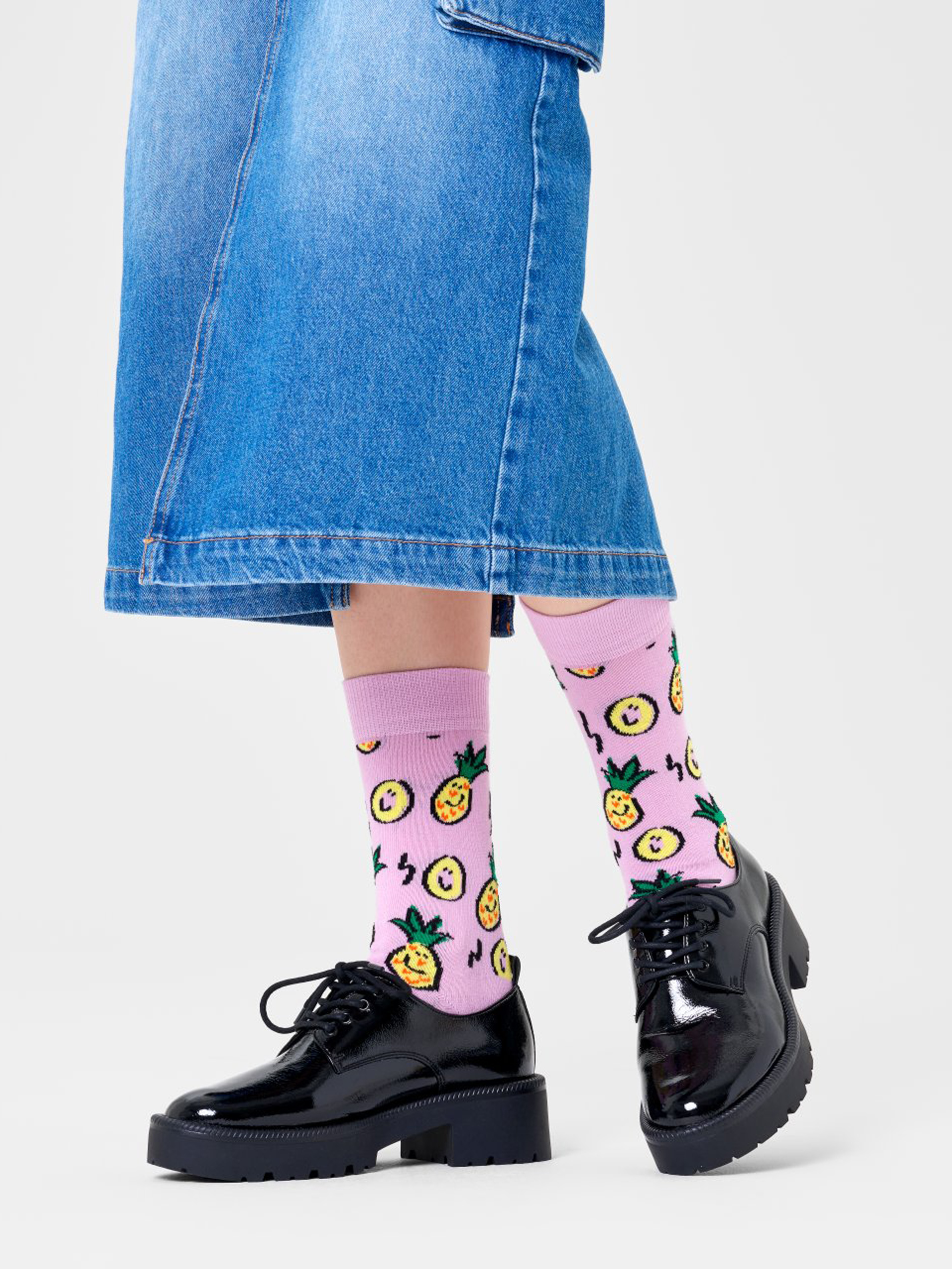 Happy Socks Pineapple Socks (light purple)