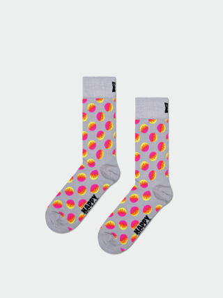 Happy Socks Faded Big Dot Socken (grey)