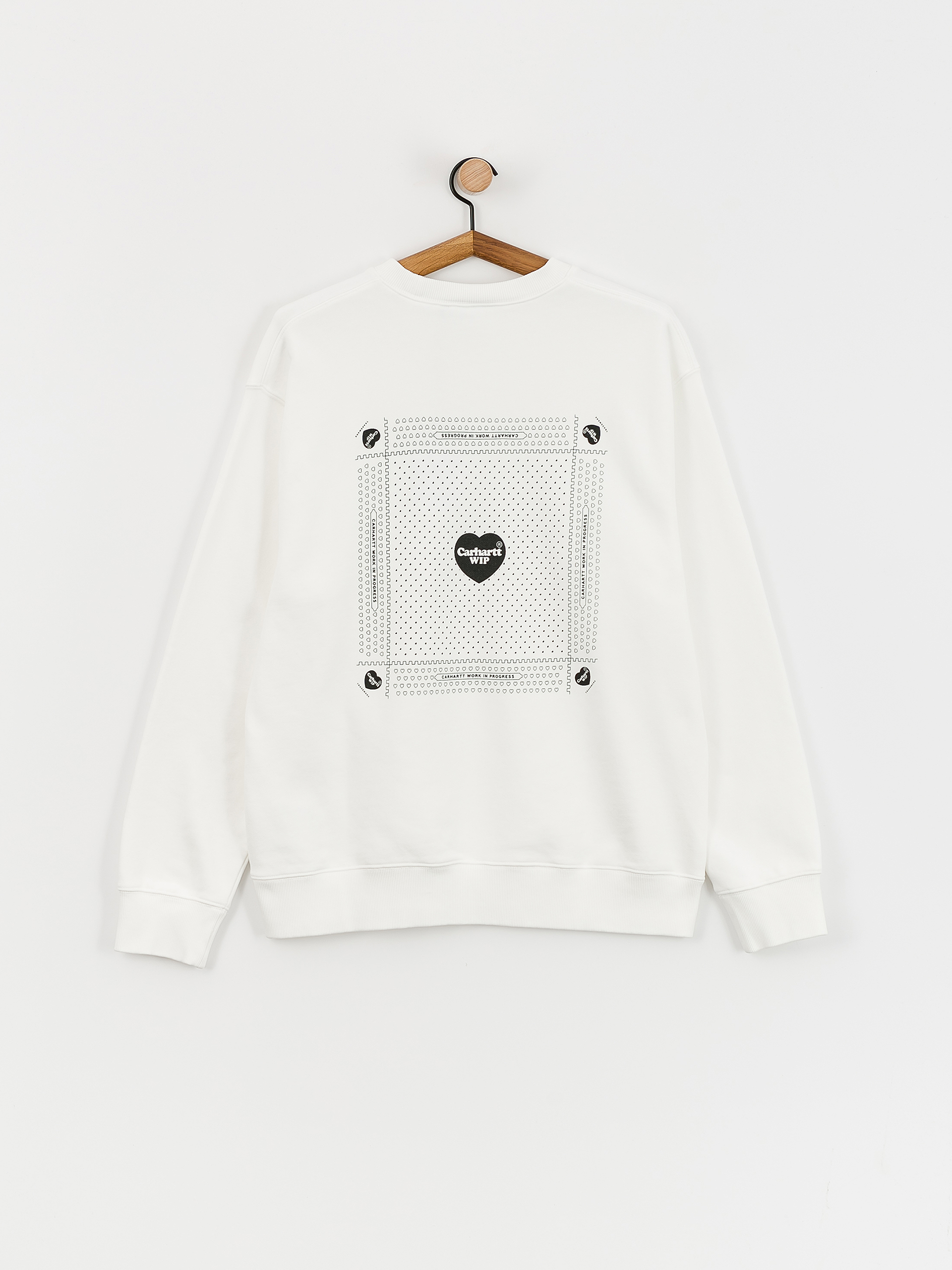 Carhartt WIP Heart Bandana Sweatshirt (white/black)