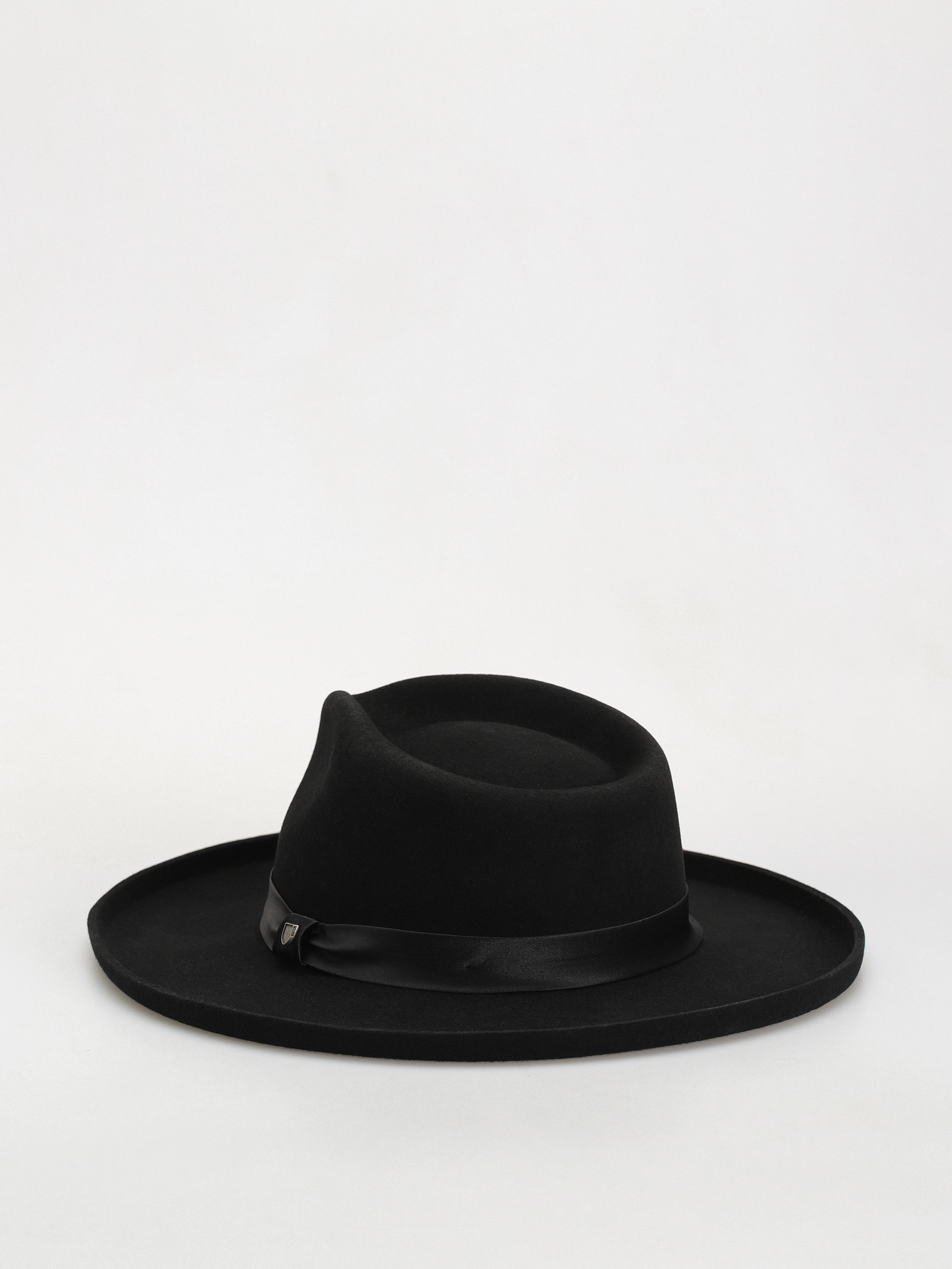 Brixton Victoria Felt Fedora Hat Wmn - black (black/black satin)