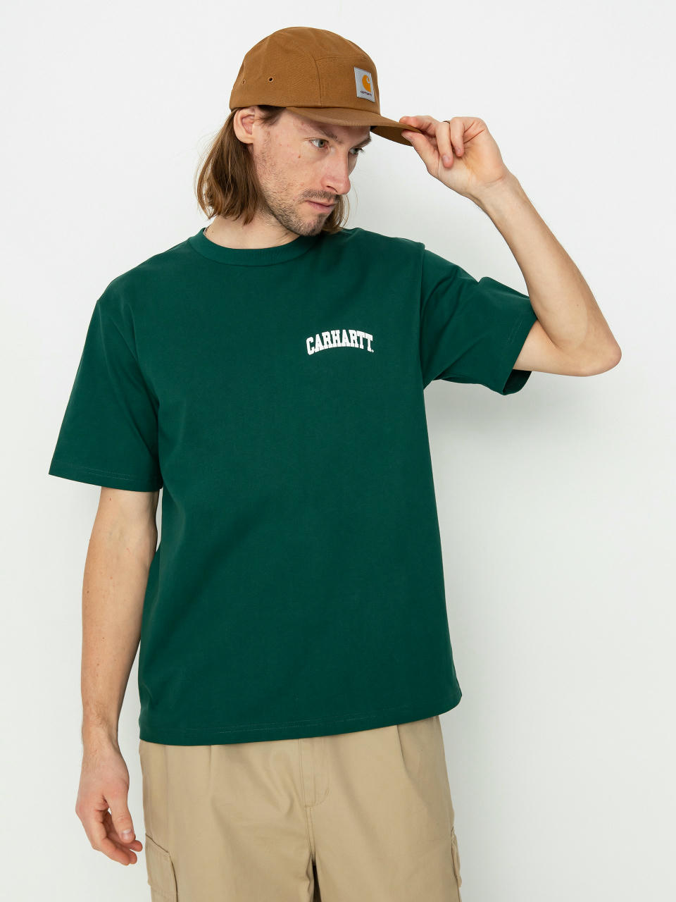 Carhartt WIP University Script T-Shirt (chervil/white)