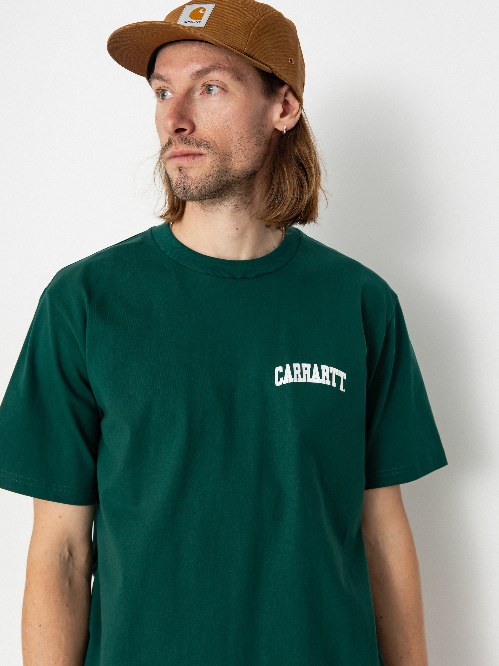 Carhartt WIP University Script T-shirt (chervil/white)