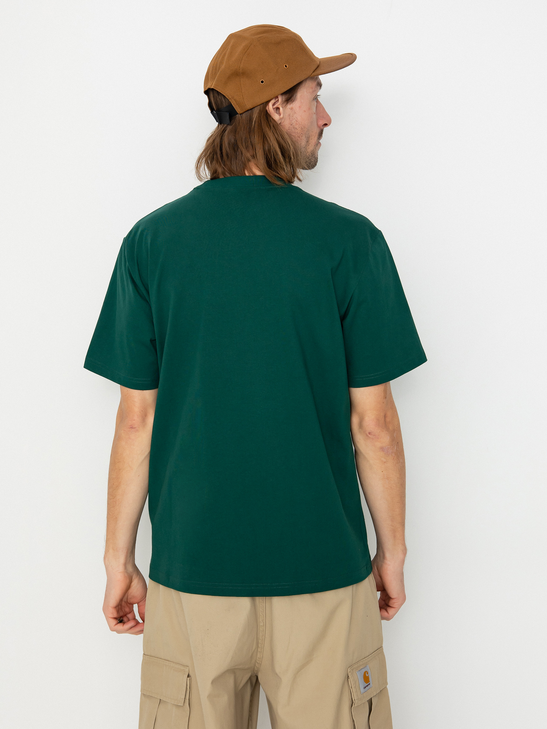 Carhartt WIP University Script T-shirt (chervil/white)
