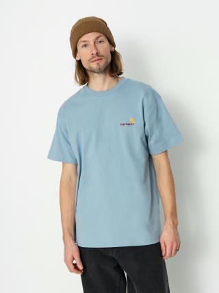 Carhartt WIP American Script T-shirt (frosted blue)