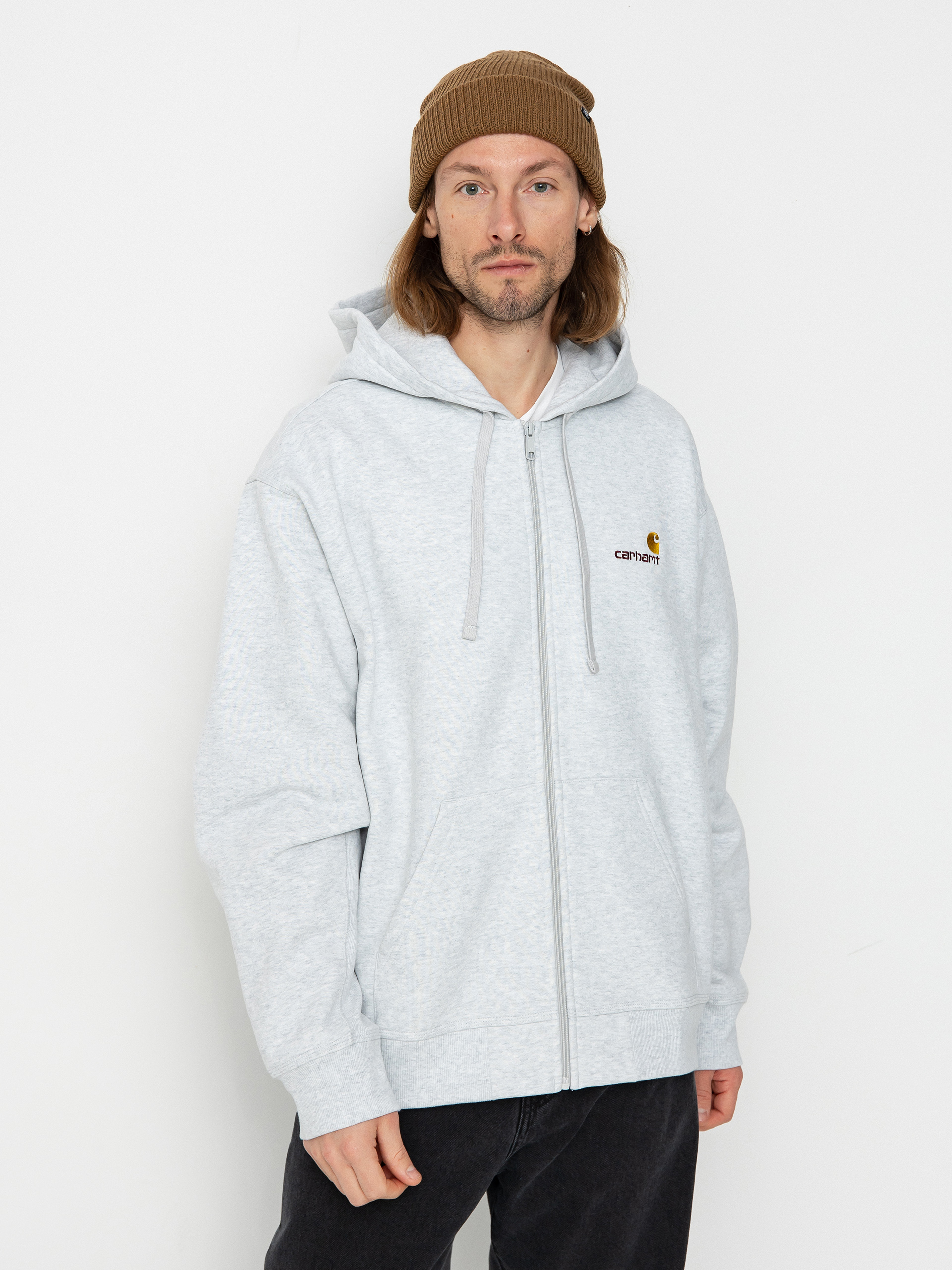 Carhartt WIP American Script ZHD Hoodie (ash heather)
