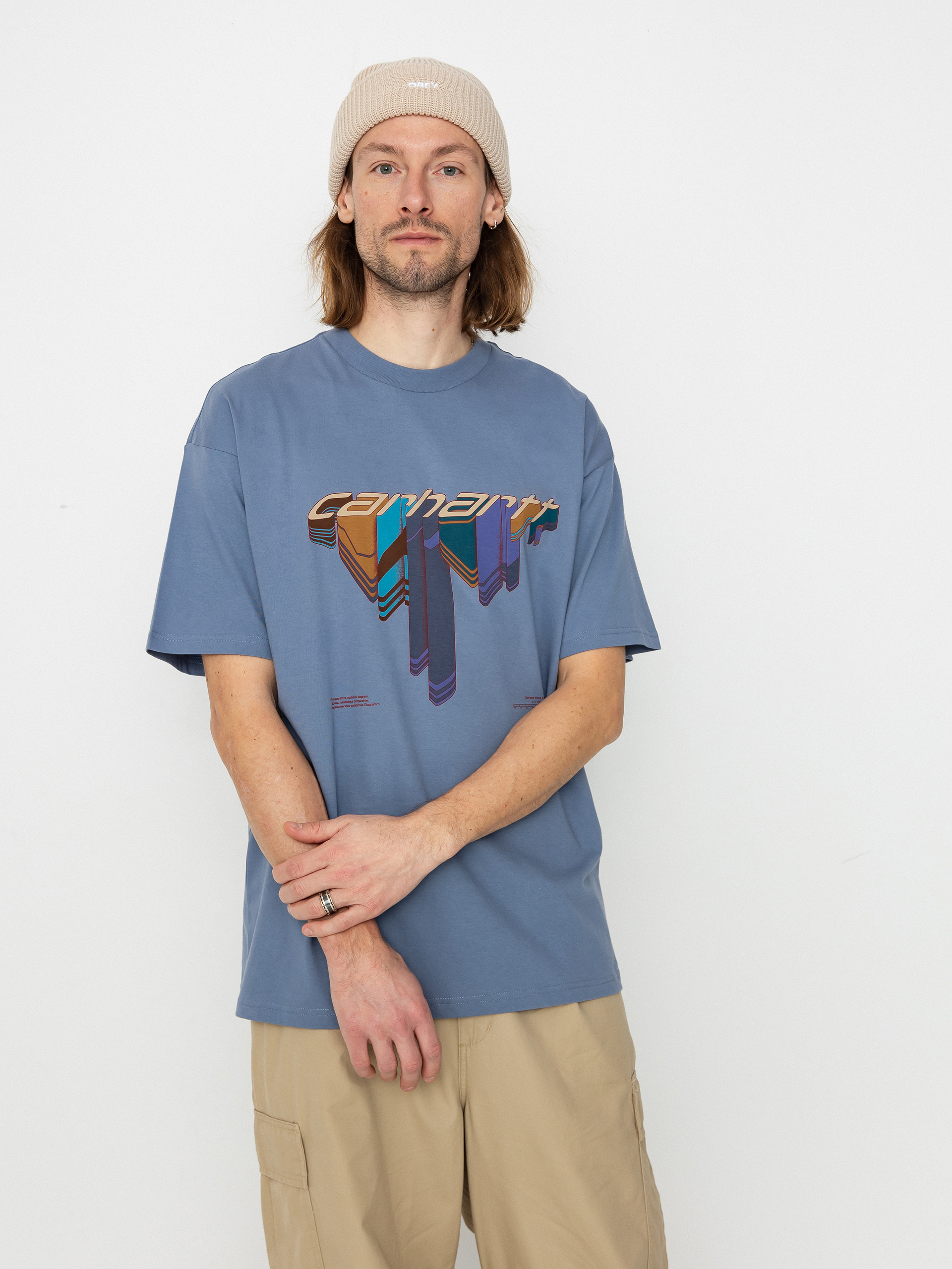 Carhartt WIP Diagram Script T-shirt - blue (bay blue)