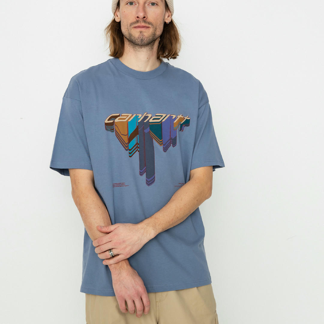 Carhartt WIP Diagram Script T-shirt - blue (bay blue)