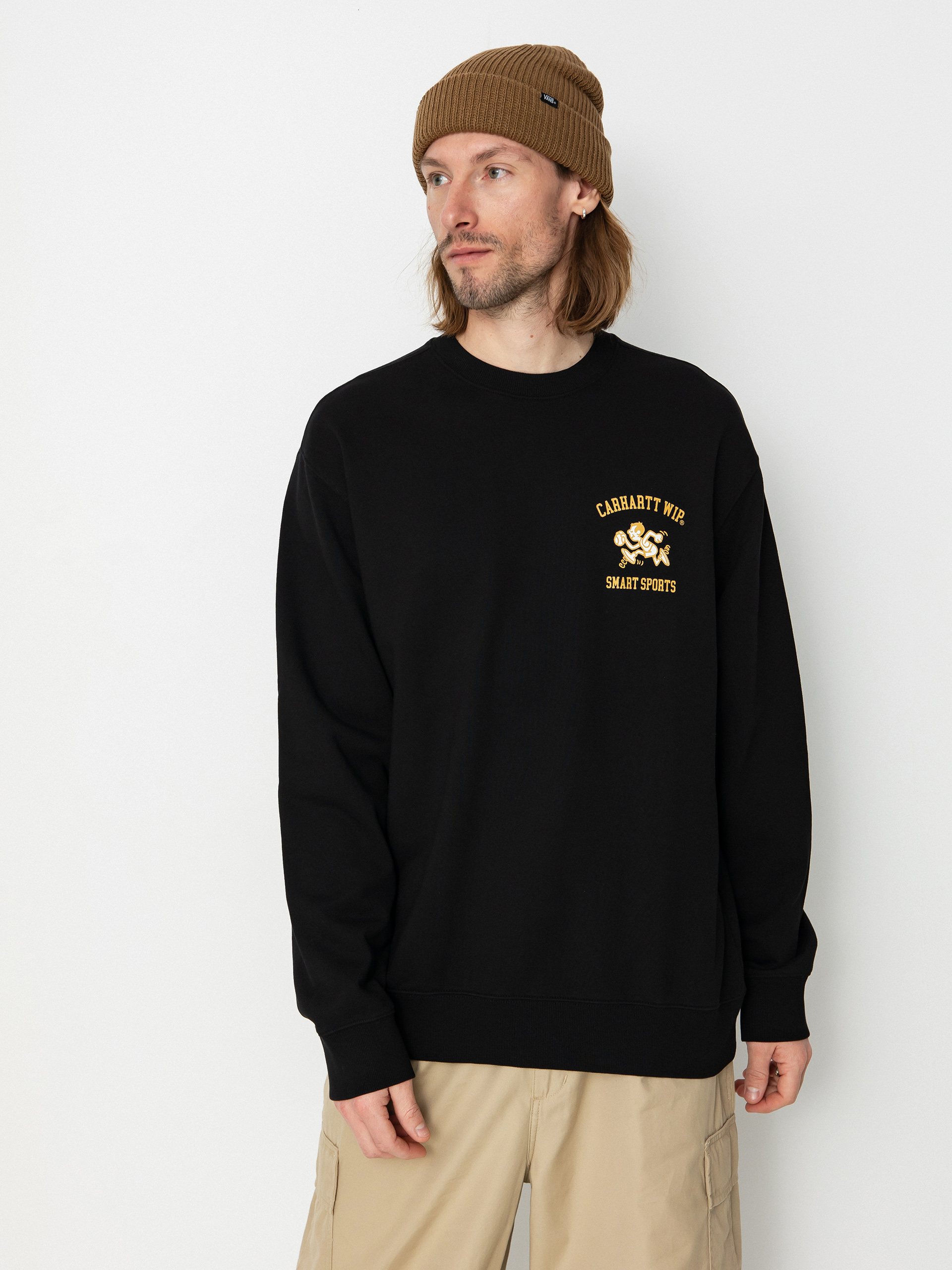 Black sports sweatshirt on sale