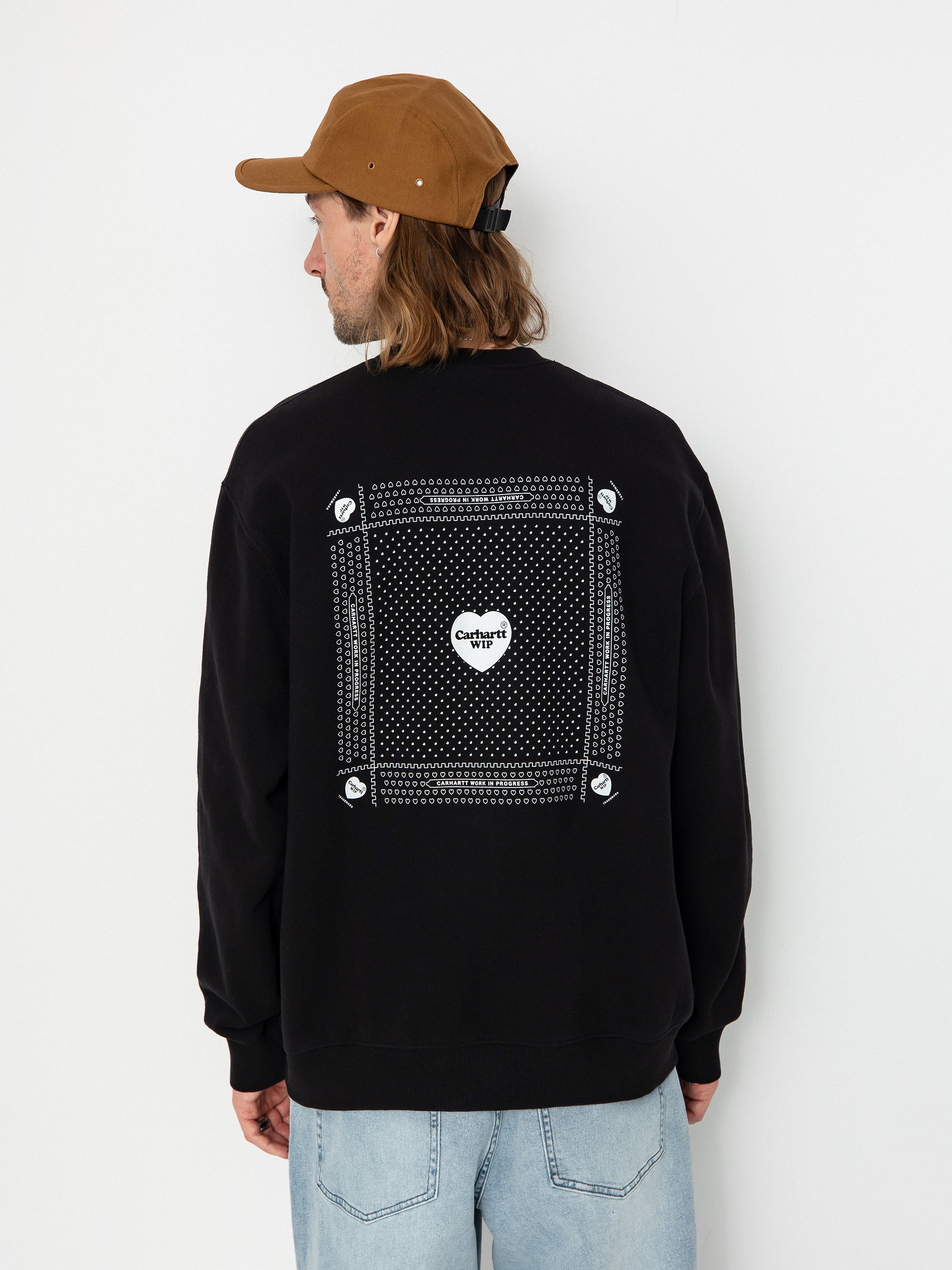 Carhartt WIP Heart Bandana Sweatshirt - black (black/white)